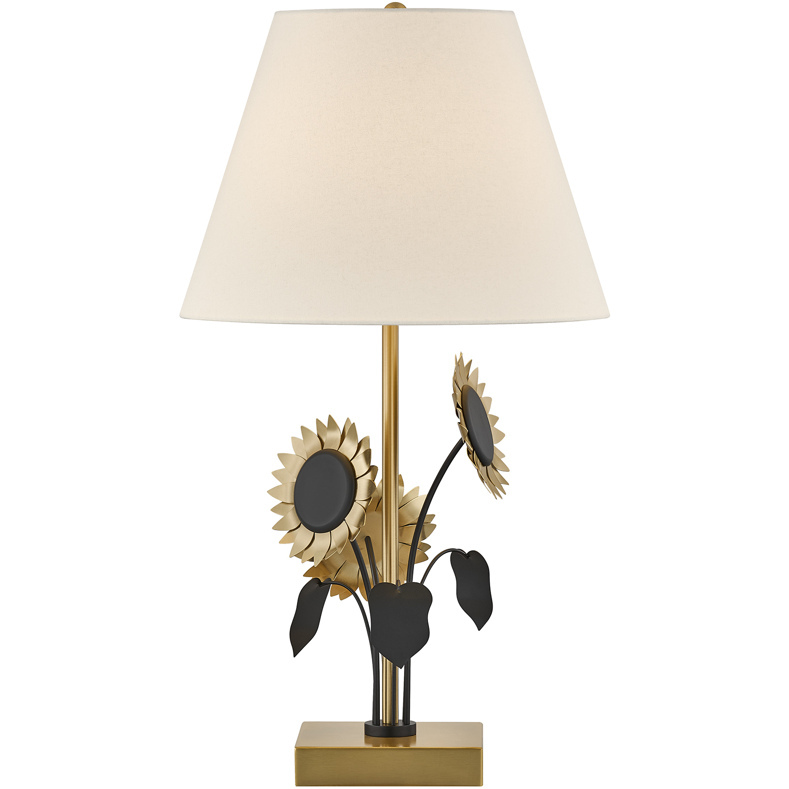 Coco & Dash Amelia 29 inch 100 watt Brass and Black Table Lamp Portable Light