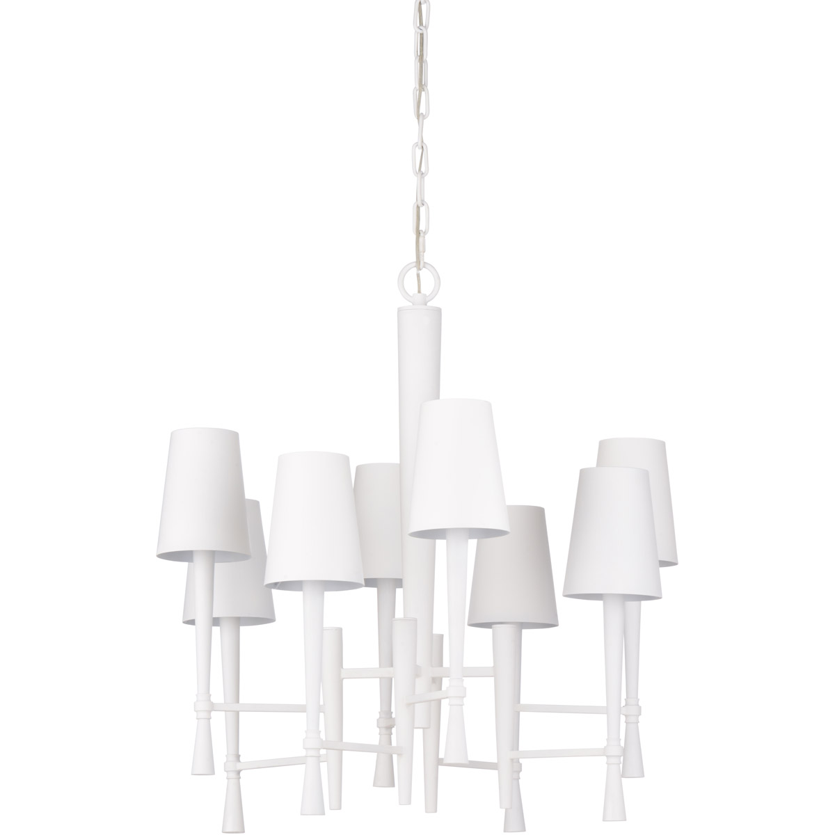 Wildwood 8 Light 24 inch White Chandelier Ceiling Light