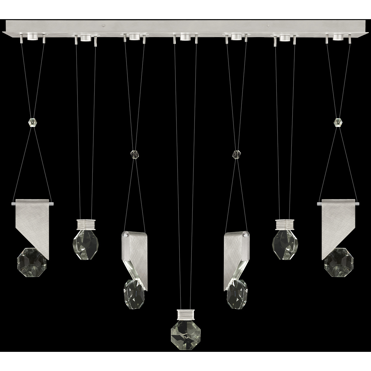 Aria 14 Light 60 inch Silver Pendant Ceiling Light