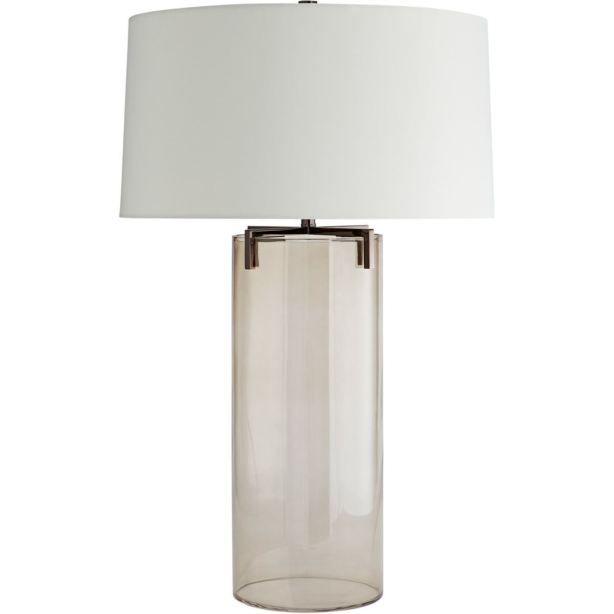 Dale 31 inch 100 watt Smoke/Brown Nickel Table Lamp Portable Light