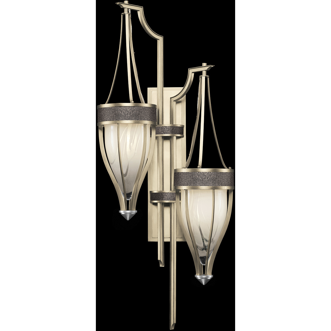 Mirage 2 Light 17.25 inch Gold Sconce Wall Light
