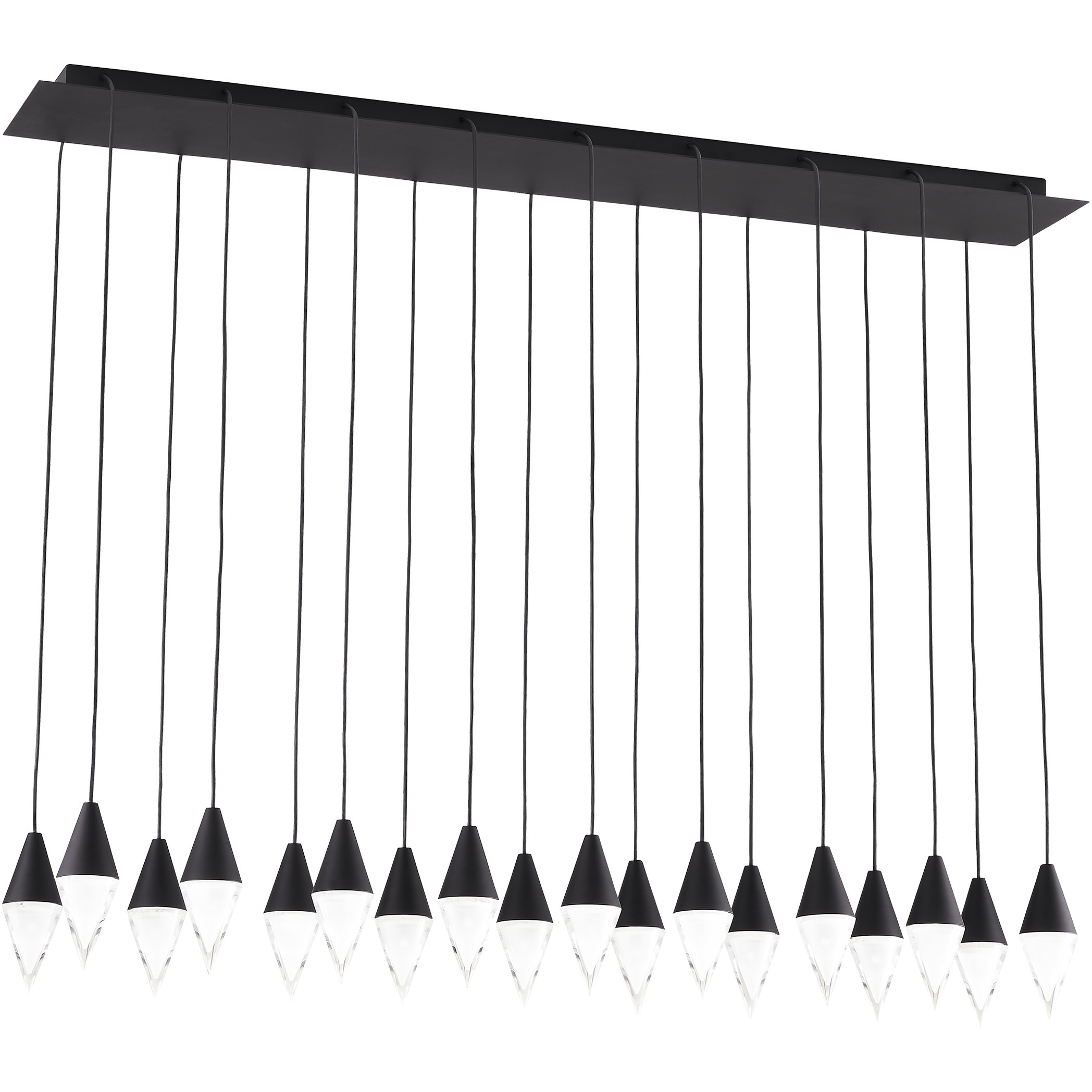 Sean Lavin Turret LED Nightshade Black Chandelier Ceiling Light, Integrated LED