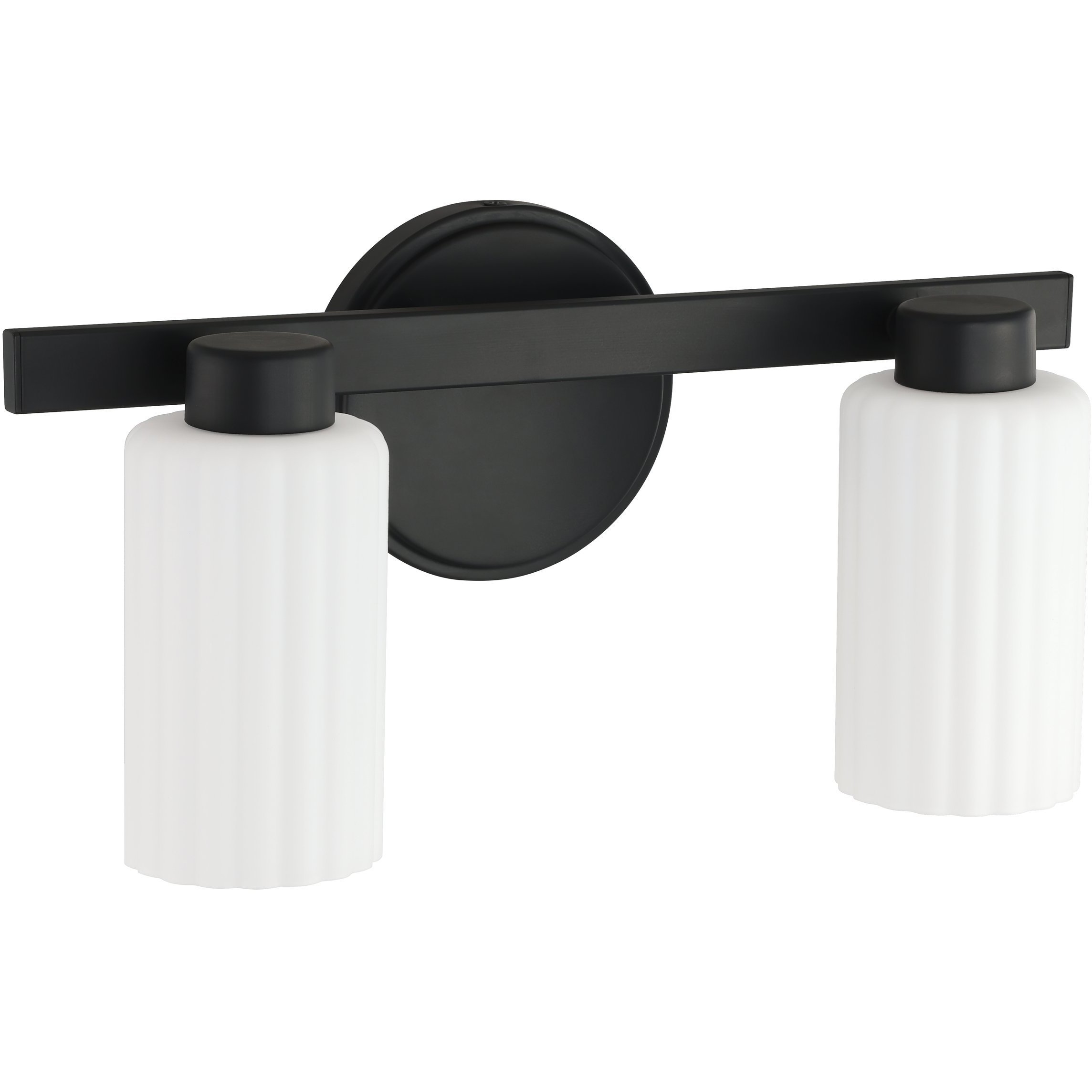 Bedminster 2 Light 14.5 inch Matte Black Vanity Light Wall Light