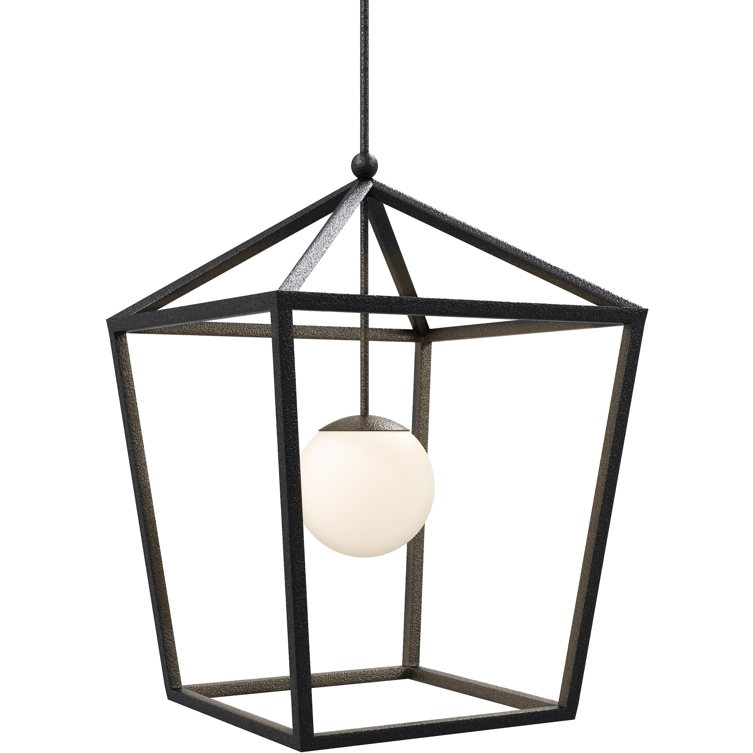 Denison 1 Light 26 inch Black Outdoor Lantern Pendant