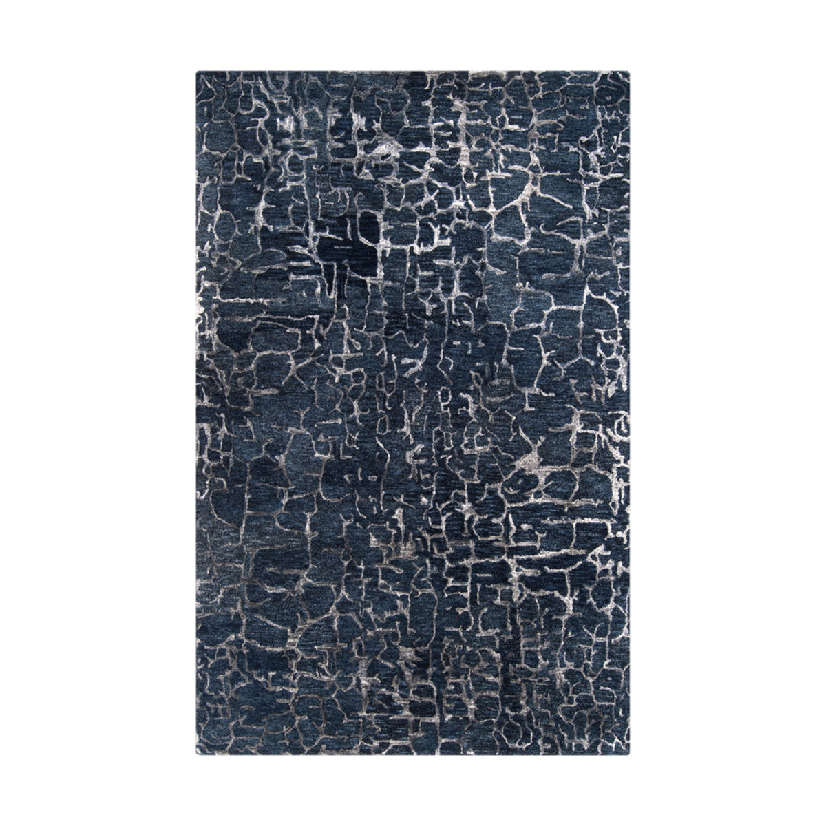 Utica 96 X 60 inch Dark Blue Rug, Rectangle