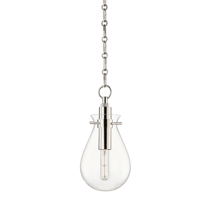 Ivy LED 7.5 inch Polished Nickel Pendant Ceiling Light