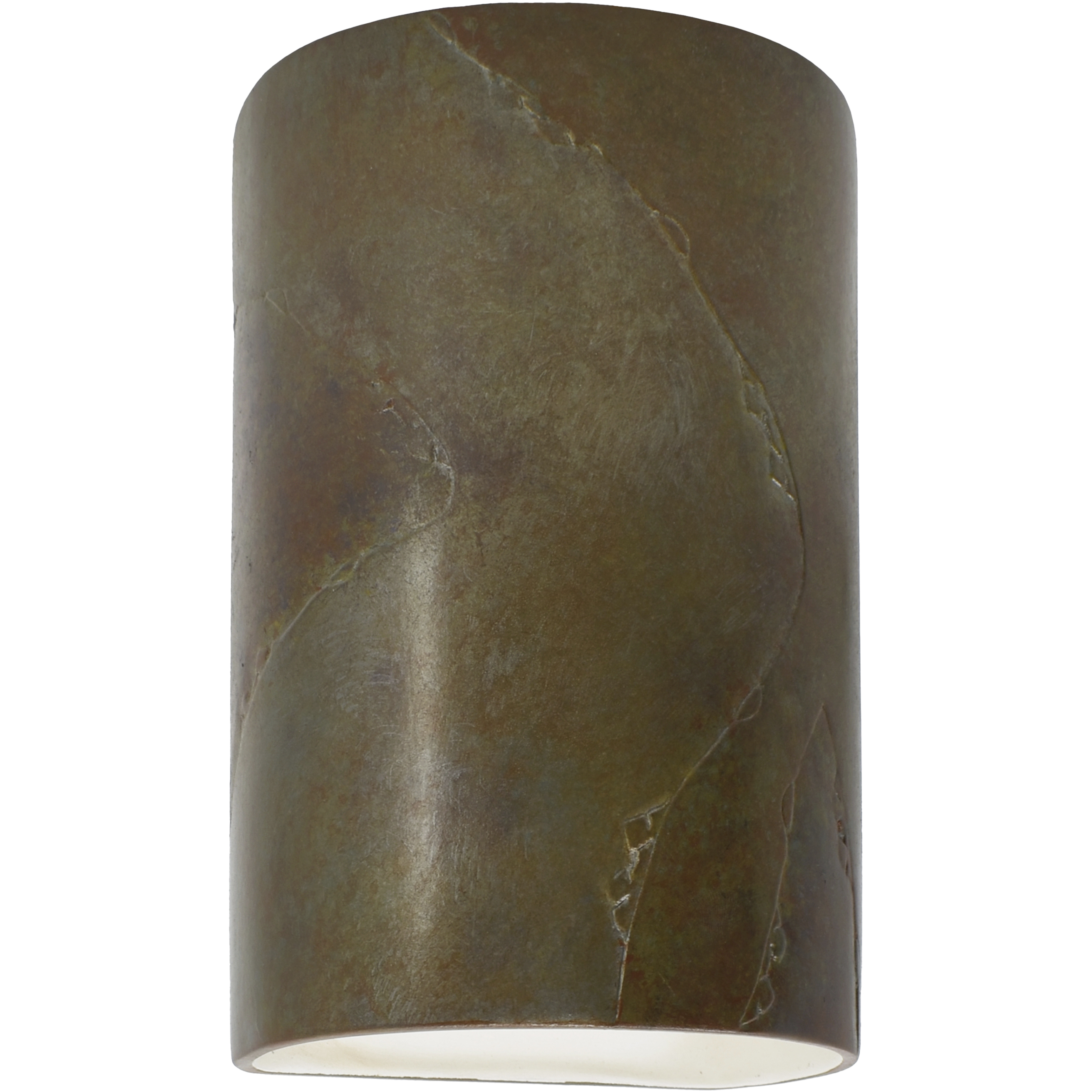 Ambiance Cylinder LED 12.5 inch Tierra Red Slate Outdoor Wall Sconce, Large