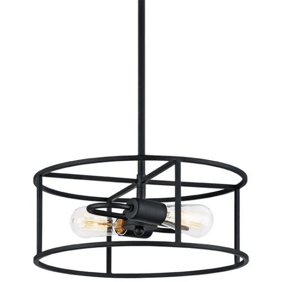 Candid 2 Light 14.25 inch Rusty Black Pendant Ceiling Light