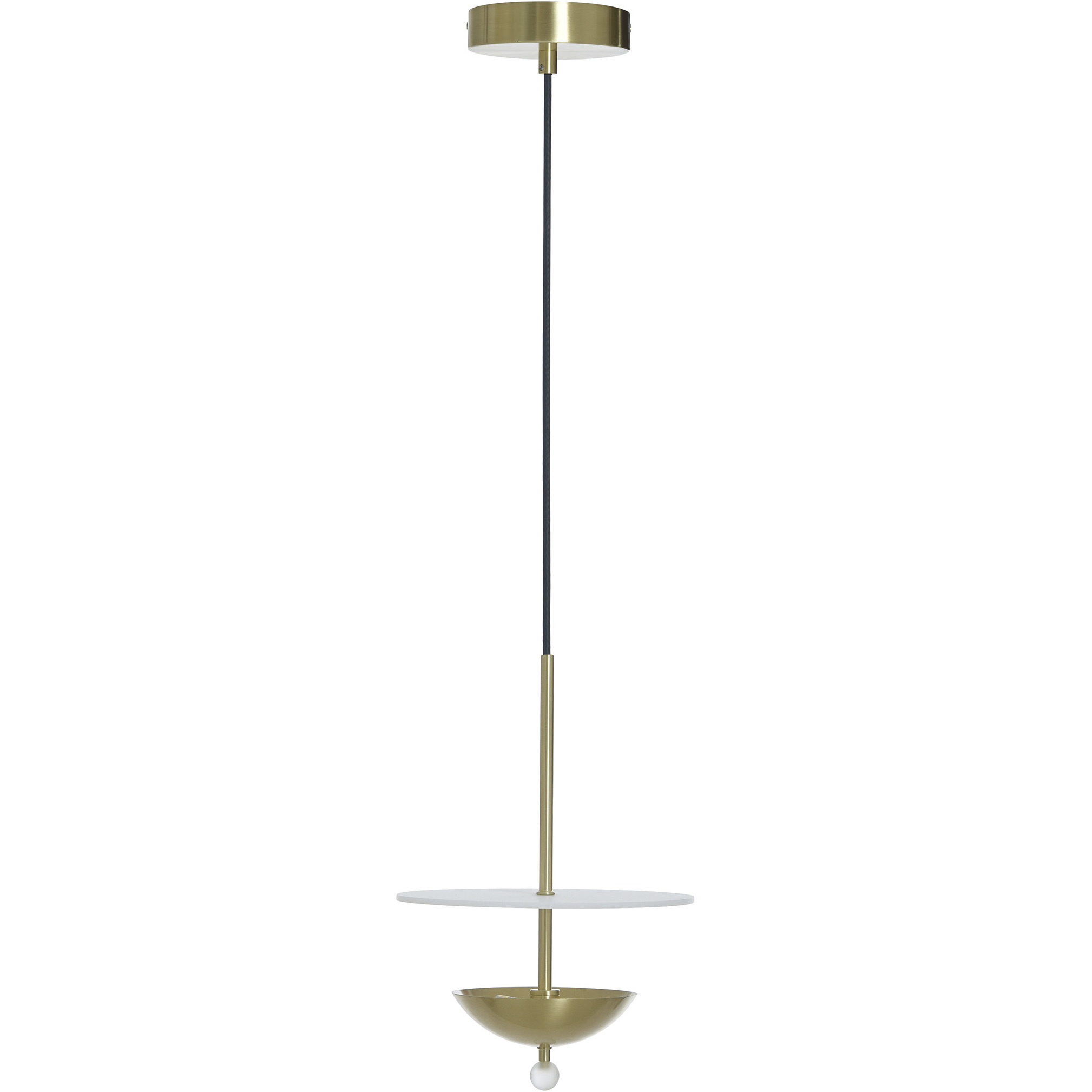 Astor LED 9.75 inch Bronze and Brass Pendant Ceiling Light