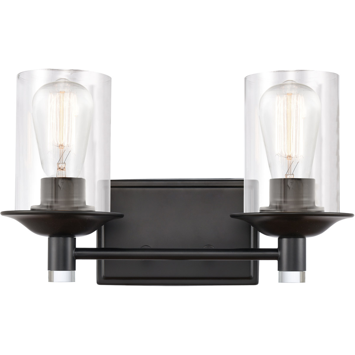 Manhattan LED 14.5 inch Matte Black Bath Vanity Light Wall Light
