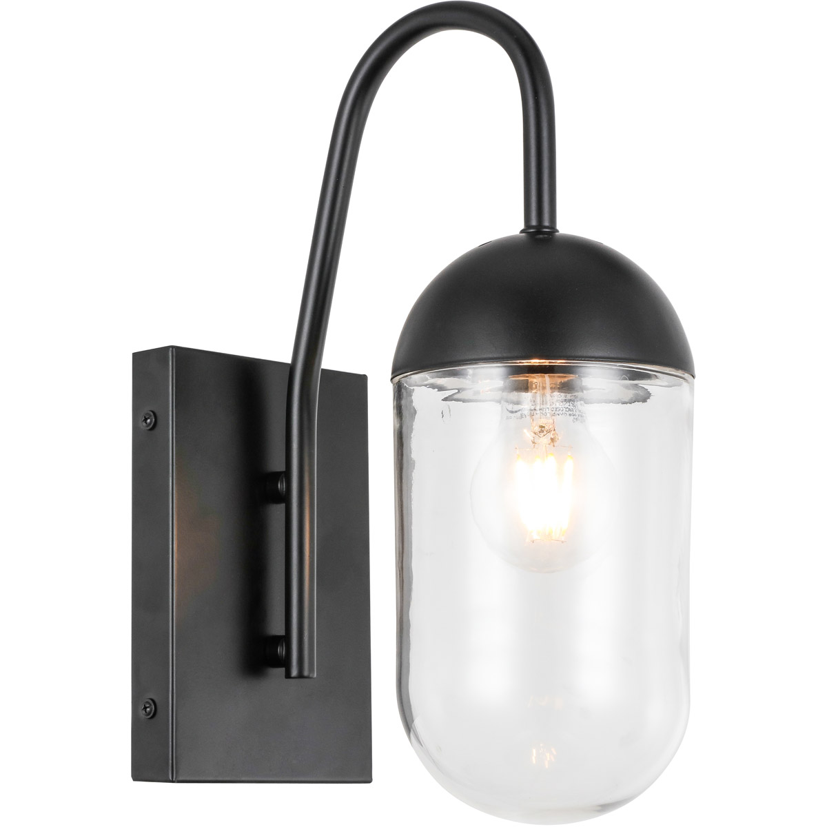 Kace 1 Light 4.8 inch Black Wall sconce Wall Light