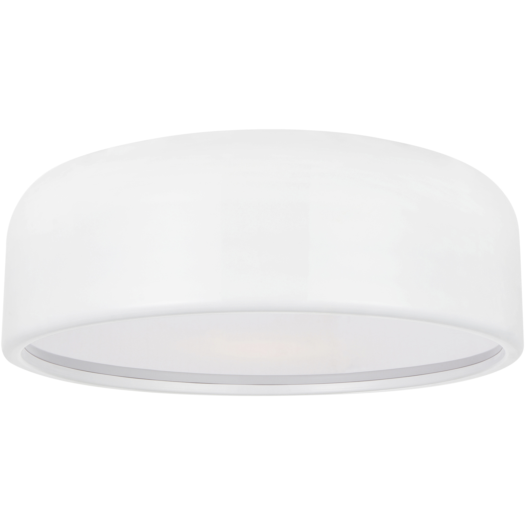 Campton 3 Light 19 inch White Drum Shade Flush Mount Ceiling Light