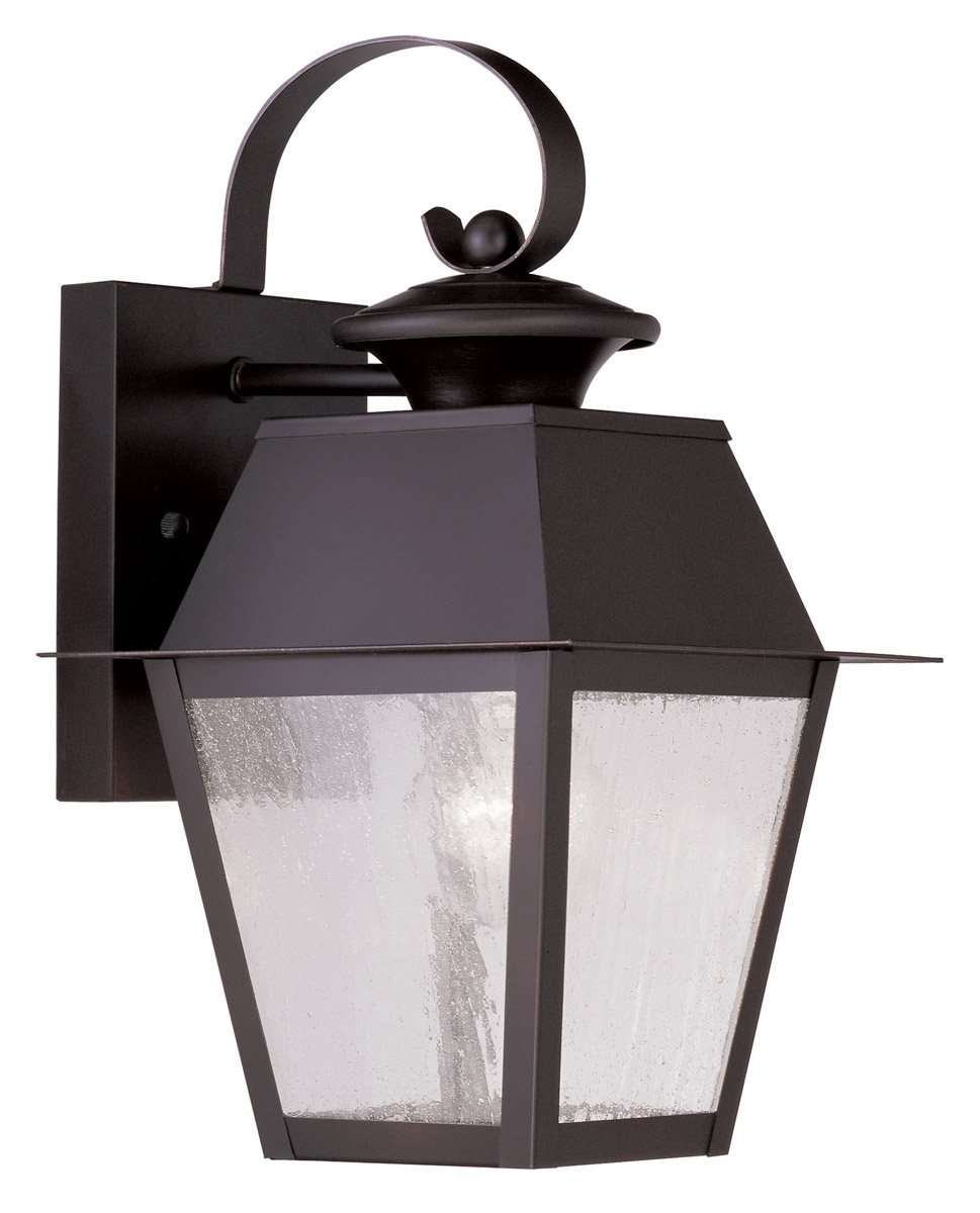 Mansfield 1 Light 13 inch Bronze Outdoor Wall Lantern