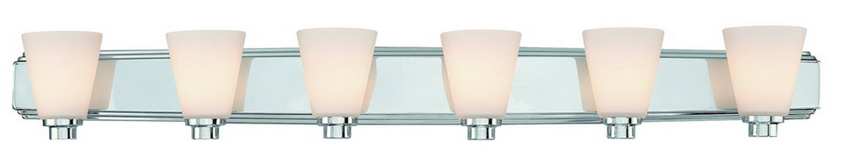 Southport 6 Light 48 inch Chrome Bath Vanity Wall Light