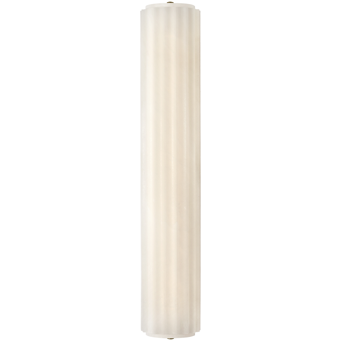 Chapman & Myers Madden LED 4.25 inch Alabaster and Antique-Burnished Brass ADA Fluted Linear Sconce Wall Light