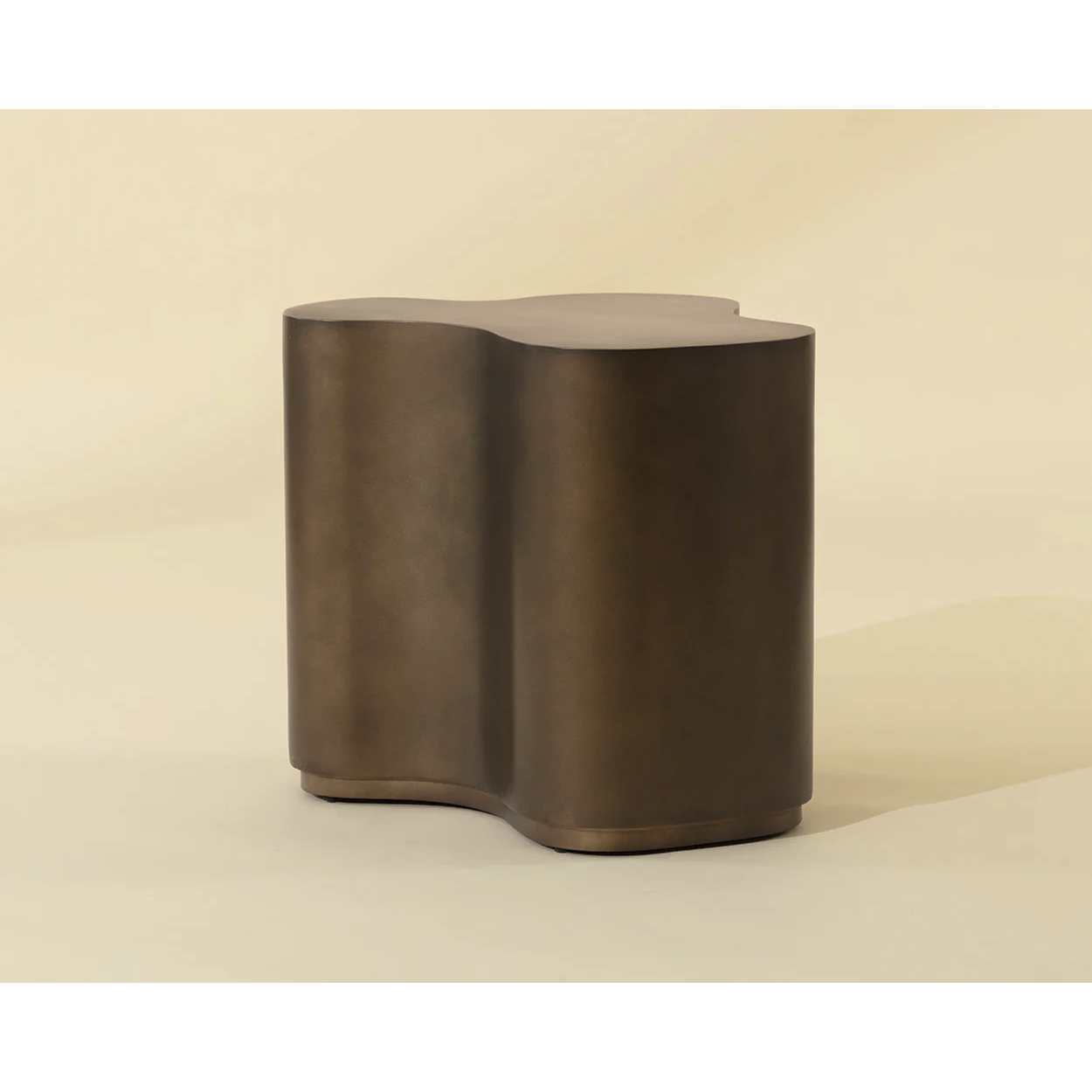 Boise 22.75 X 20 inch Antique Gold Side Table
