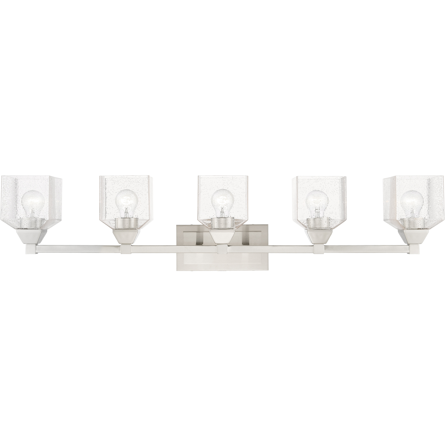 Aragon 5 Light 42 inch Brushed Nickel Vanity Sconce Wall Light