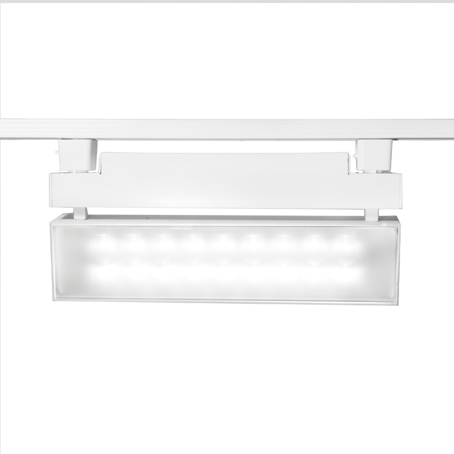 Wall Wash 1 Light 120 White Track Head Ceiling Light in 4000K