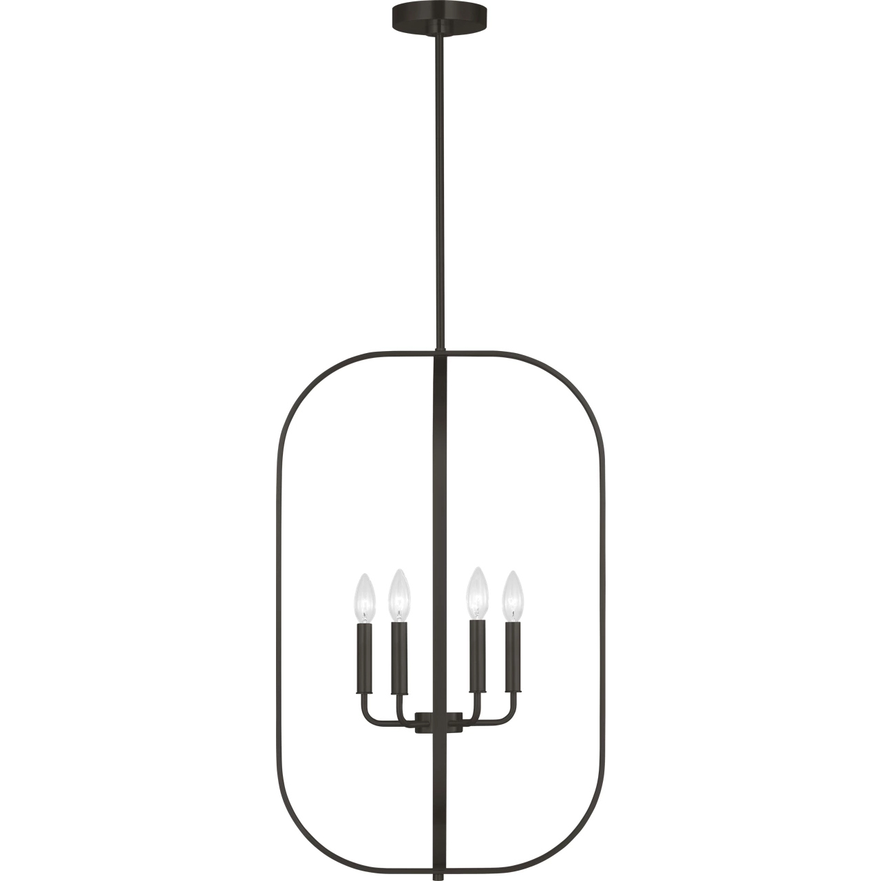 Loretto 6 Light 18.88 inch Midnight Black Chandelier Ceiling Light