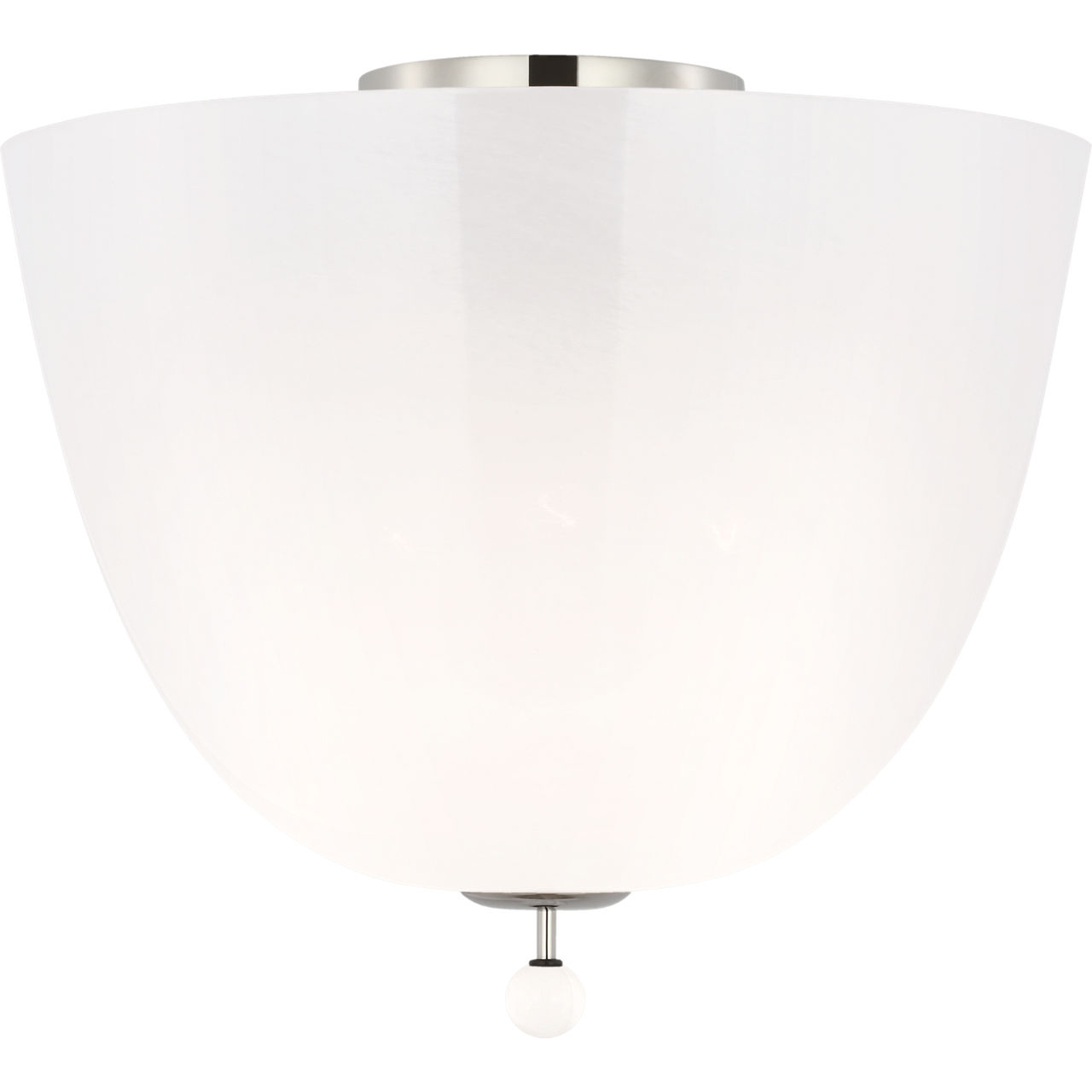 AERIN Brisa LED 14 inch Polished Nickel Semi-Flush Mount Ceiling Light