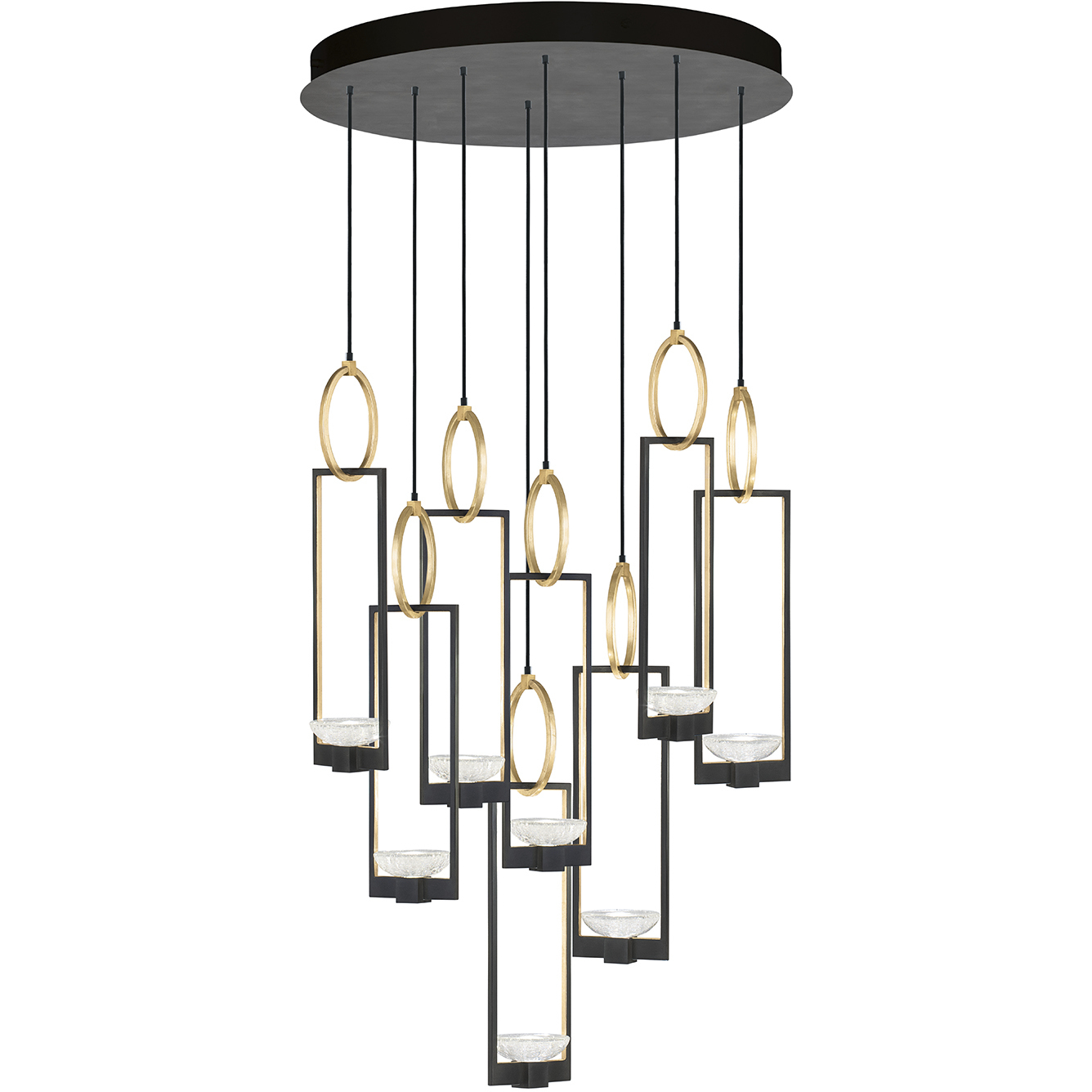 Delphi LED 33.5 inch Black Pendant Ceiling Light