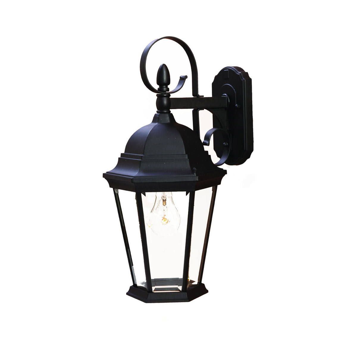 New Orleans 1 Light 18 inch Matte Black Exterior Wall Mount