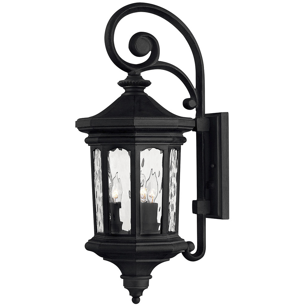 Estate Series Raley LED 26 inch Museum Black Outdoor Wall Mount Lantern, Medium