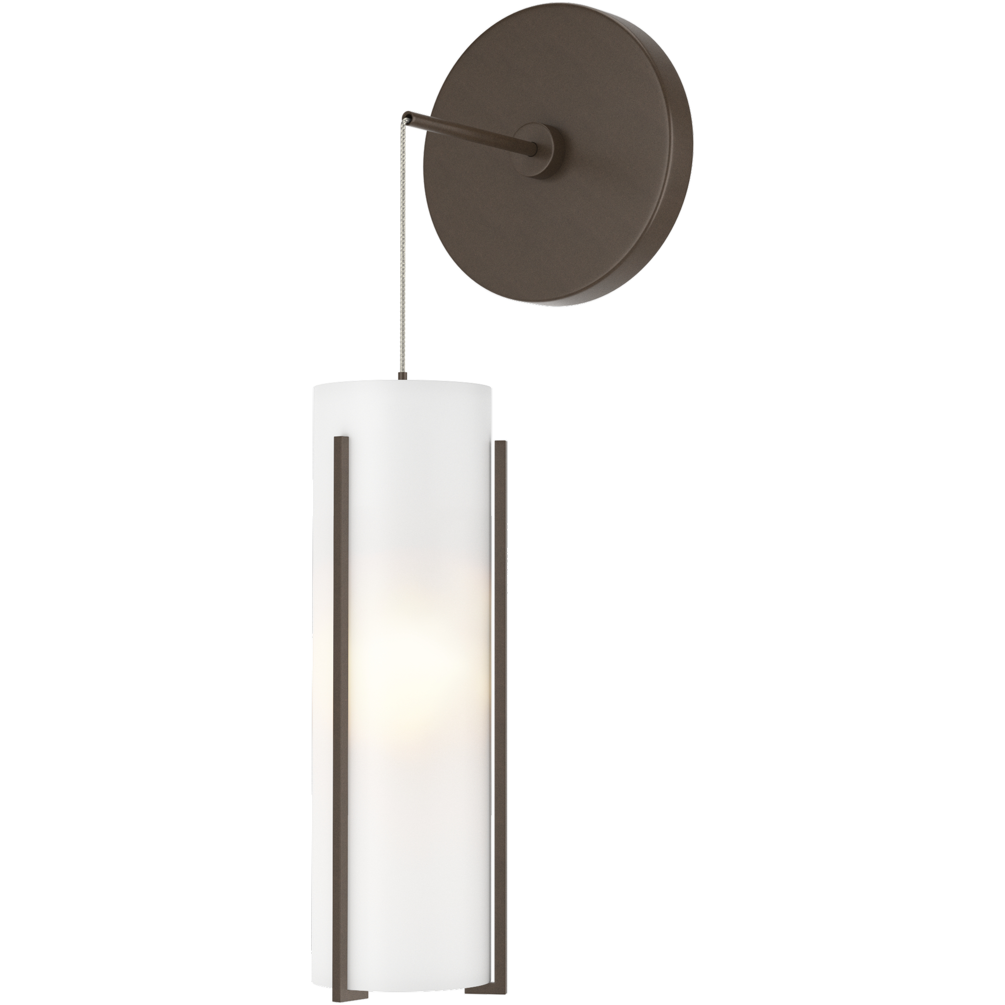 Exos Glass 1 Light 5.5 inch Mini Sconce Wall Light Opal Low Voltage
