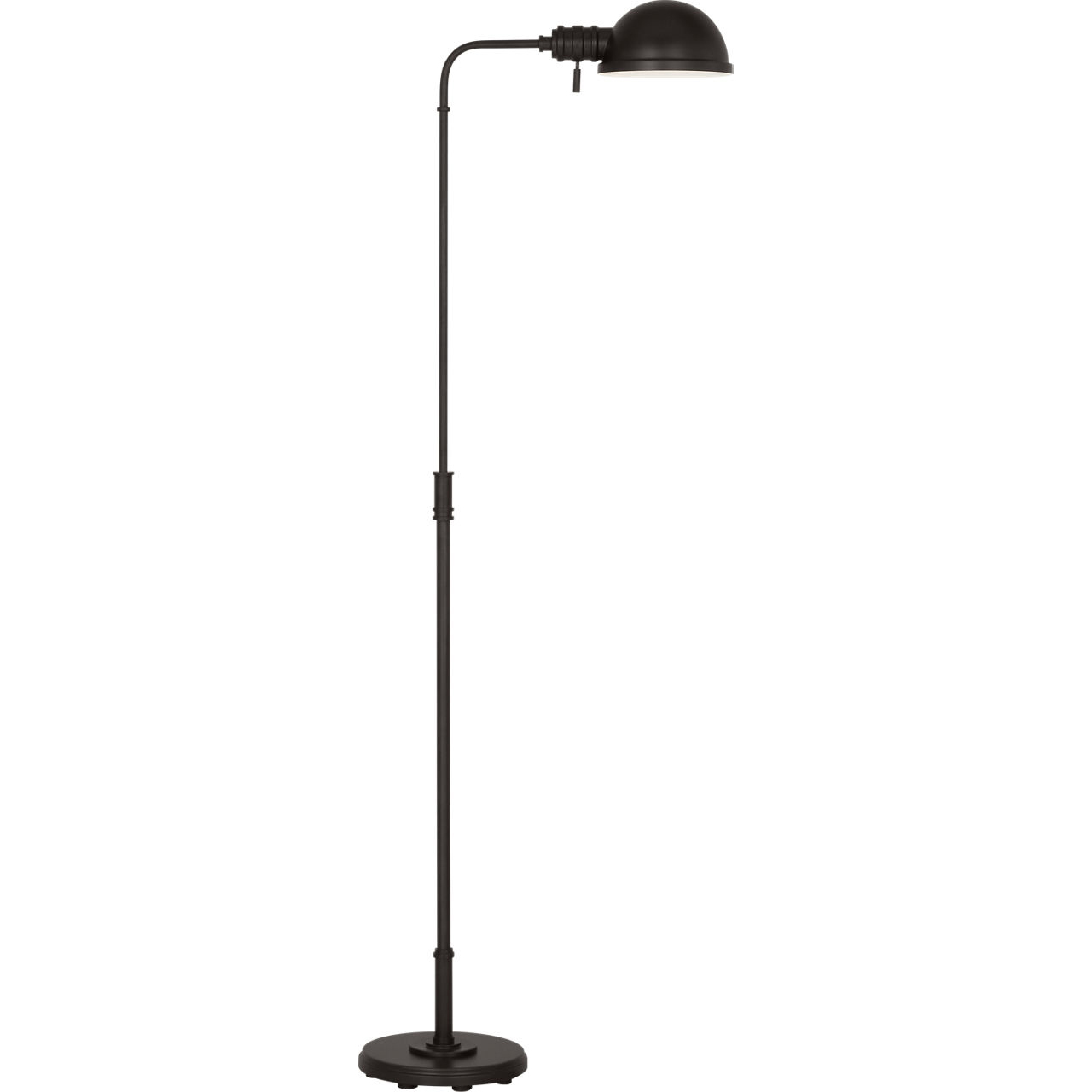 C&M by Chapman & Myers Belmont 64 inch 9 watt Aged Iron Floor Lamp Portable Light
