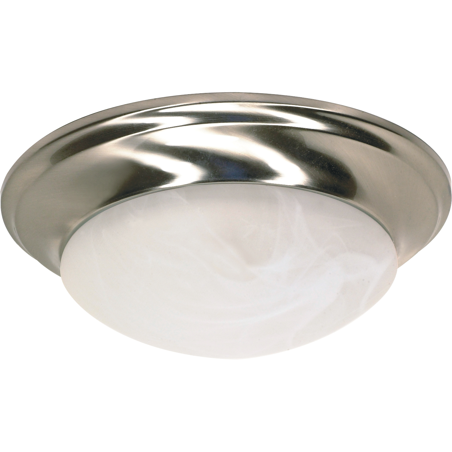 Brentwood 1 Light 12 inch Brushed Nickel Flush Mount Ceiling Light