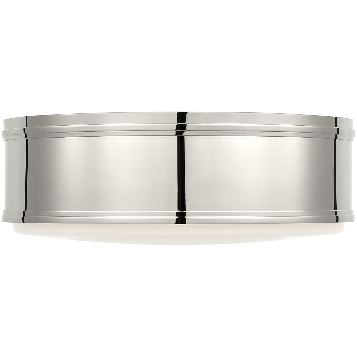 Chapman & Myers Marden LED 17.5 inch Polished Nickel Flush Mount Ceiling Light