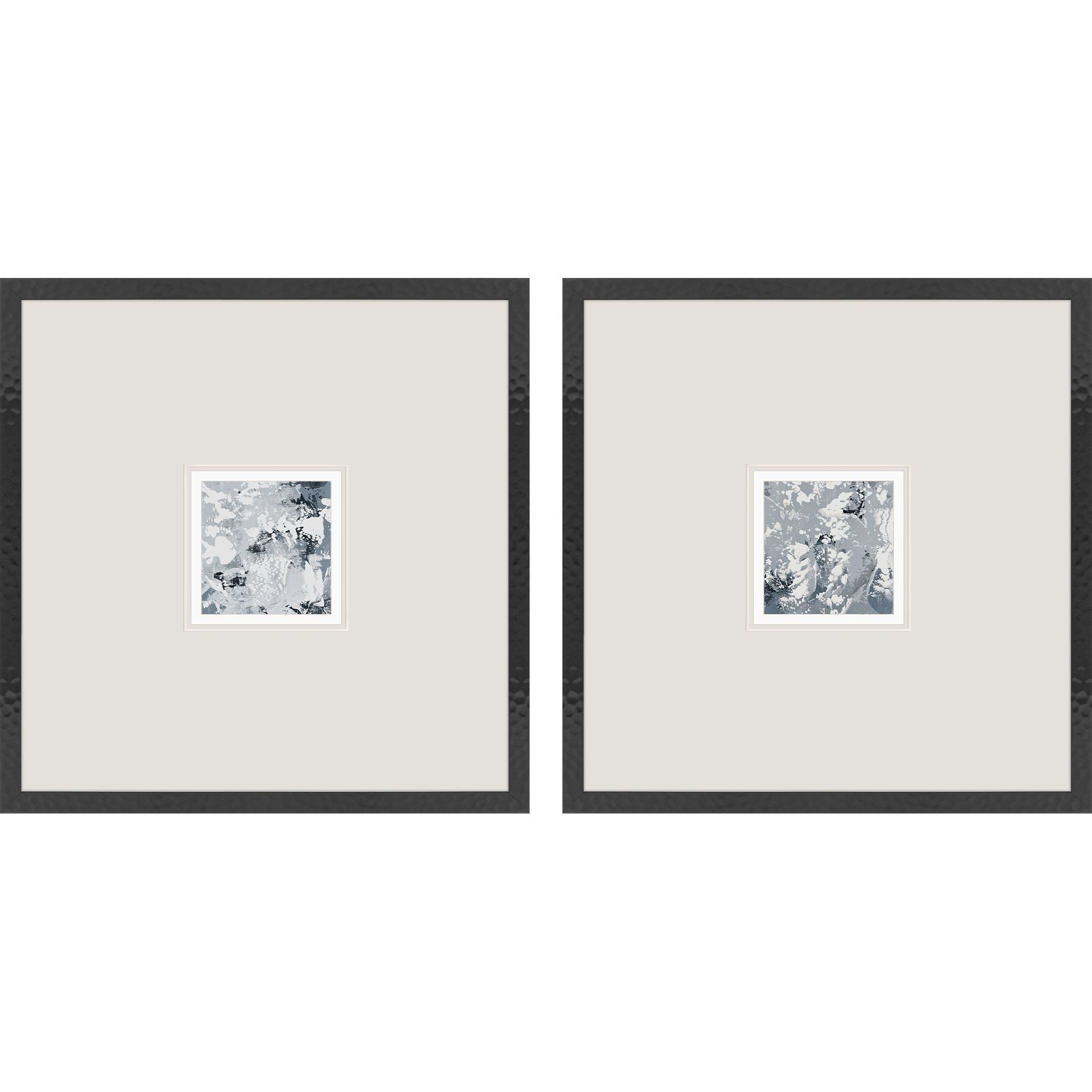 Slate Piano Blue and Gray and White Framed Art, Propac