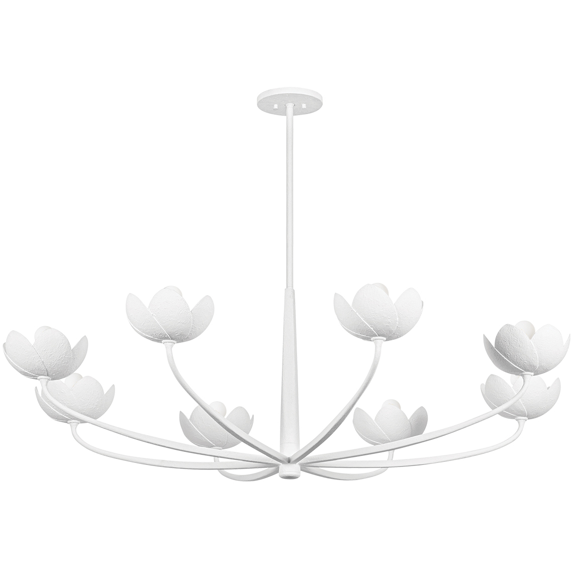 Arcata 8 Light 55 inch Gesso White Chandelier Ceiling Light