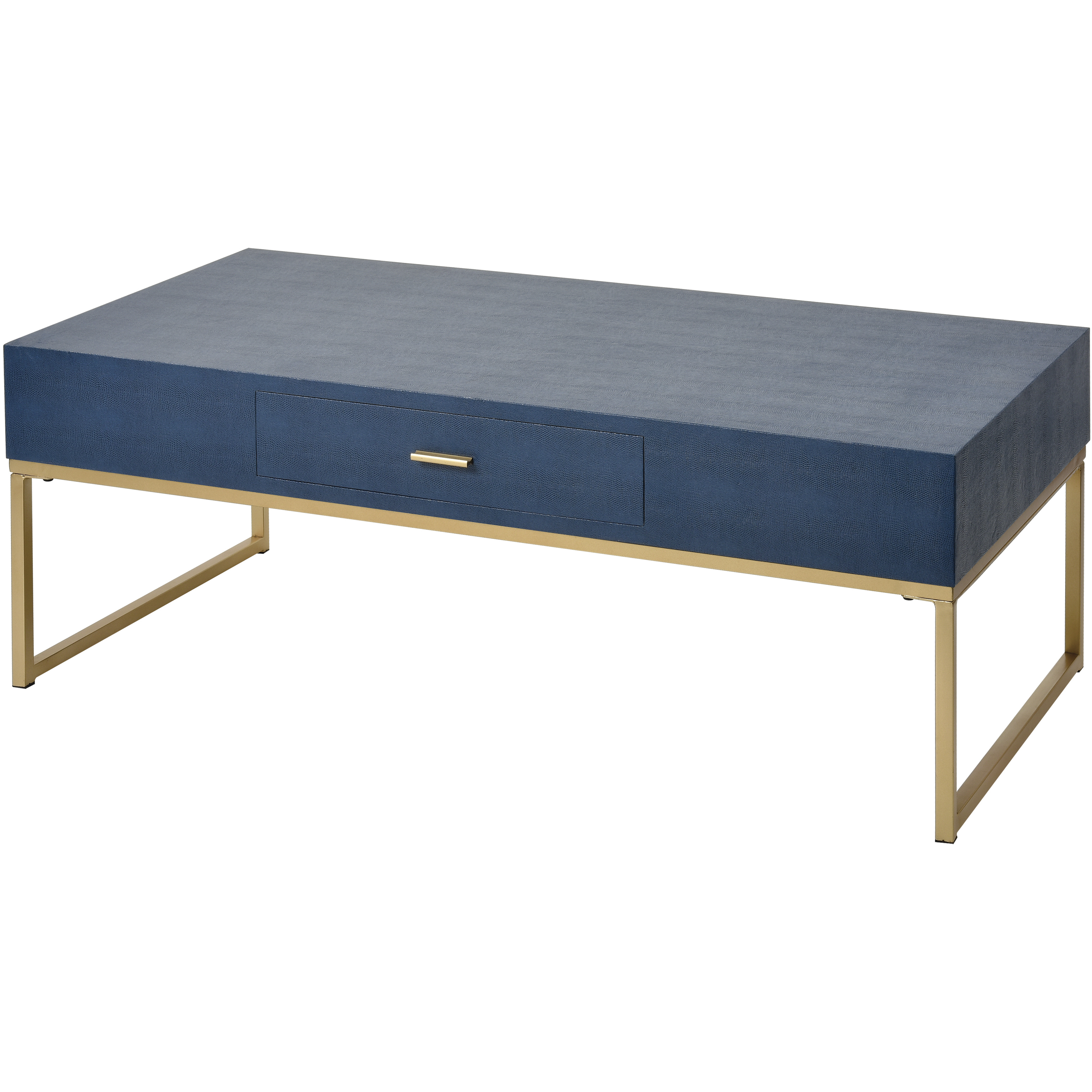 Navy and gold sales end table