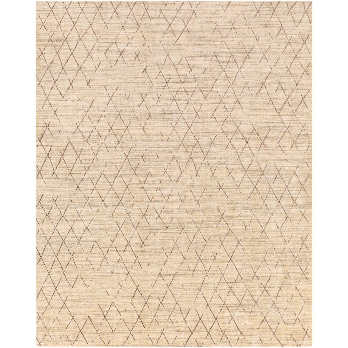Pokhara 36 X 24 inch Dark Brown/Khaki/Camel Rugs