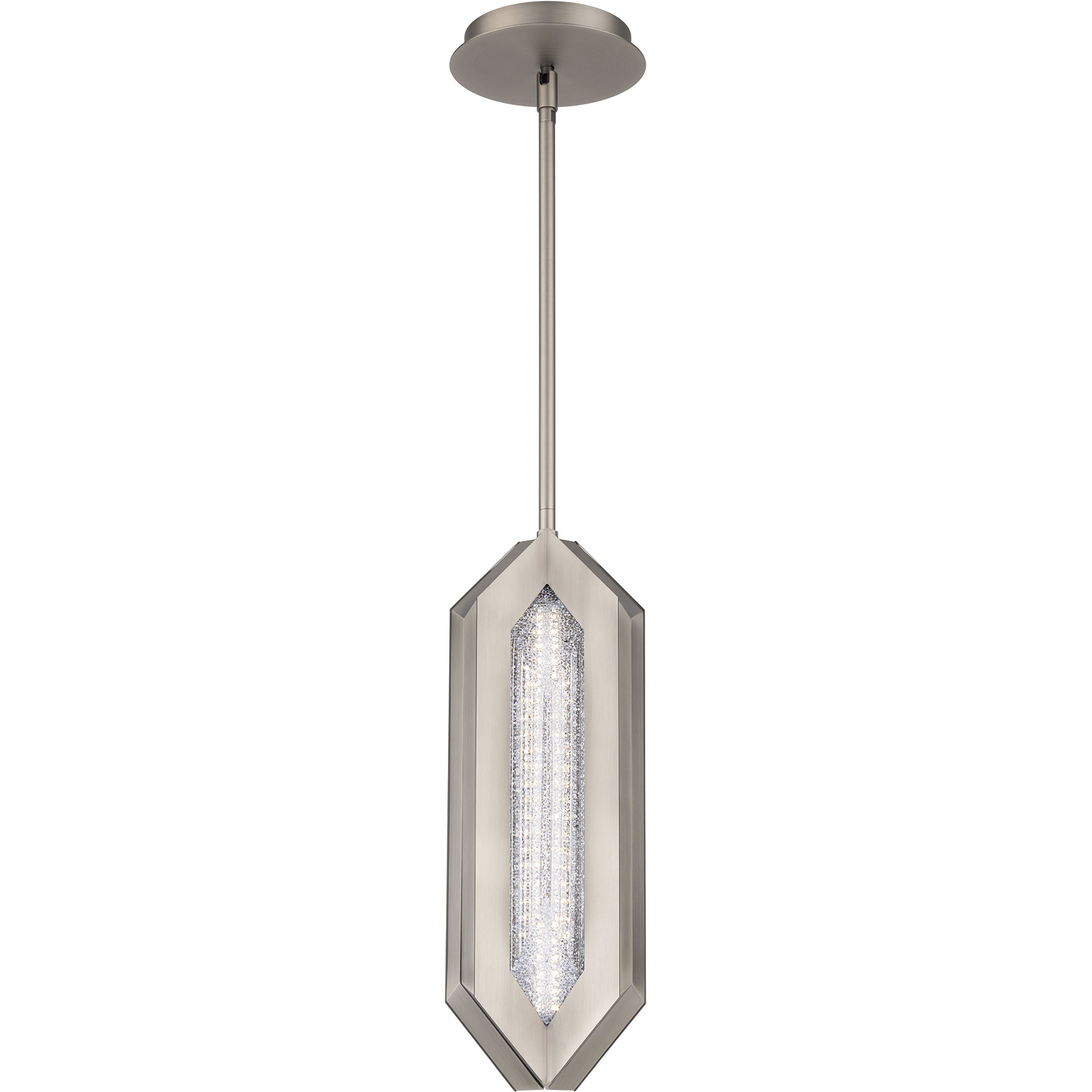 Beyond Ariana LED 5.8 inch Brushed Nickel Mini Pendant Ceiling Light