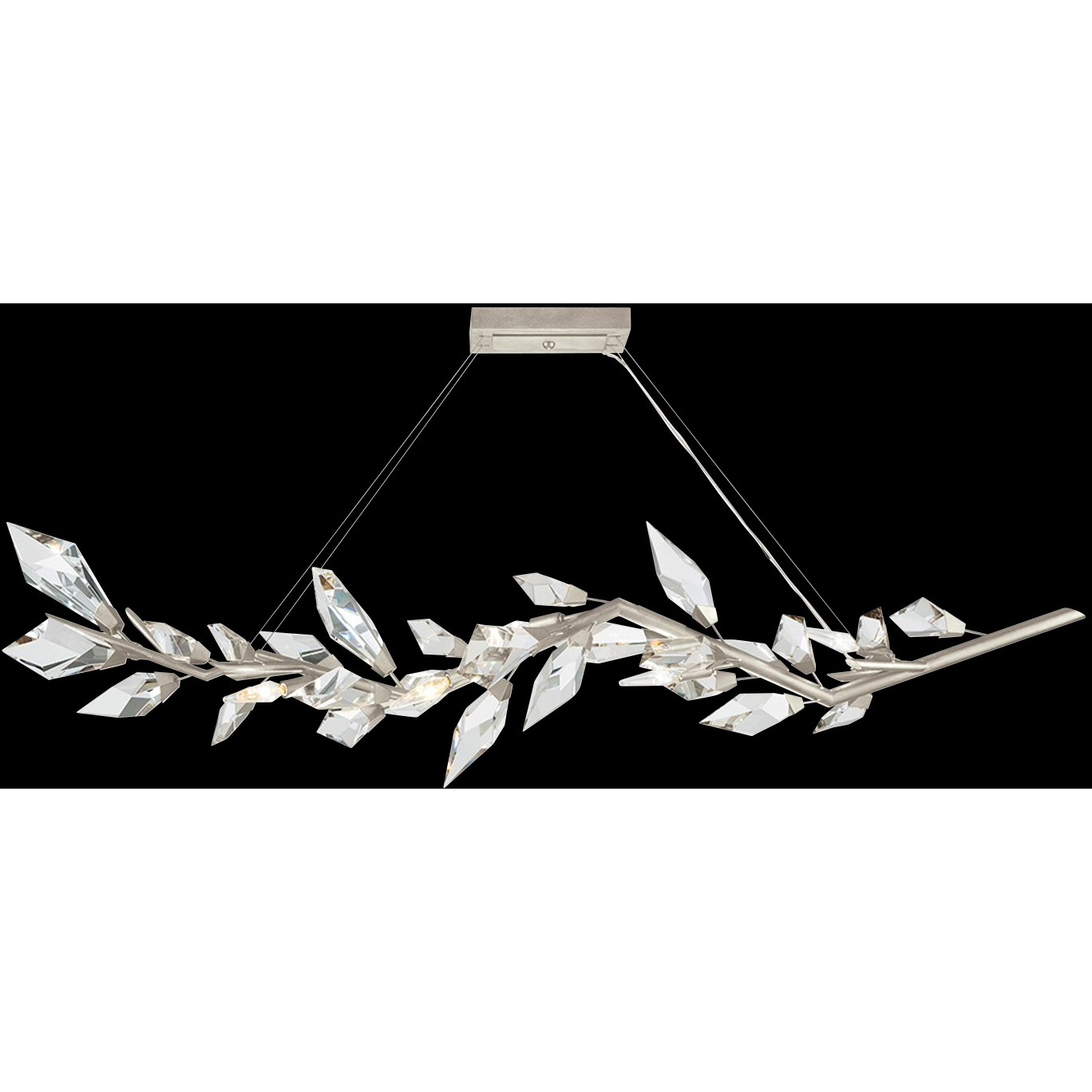 Foret 7 Light 63.5 inch Silver Pendant Ceiling Light