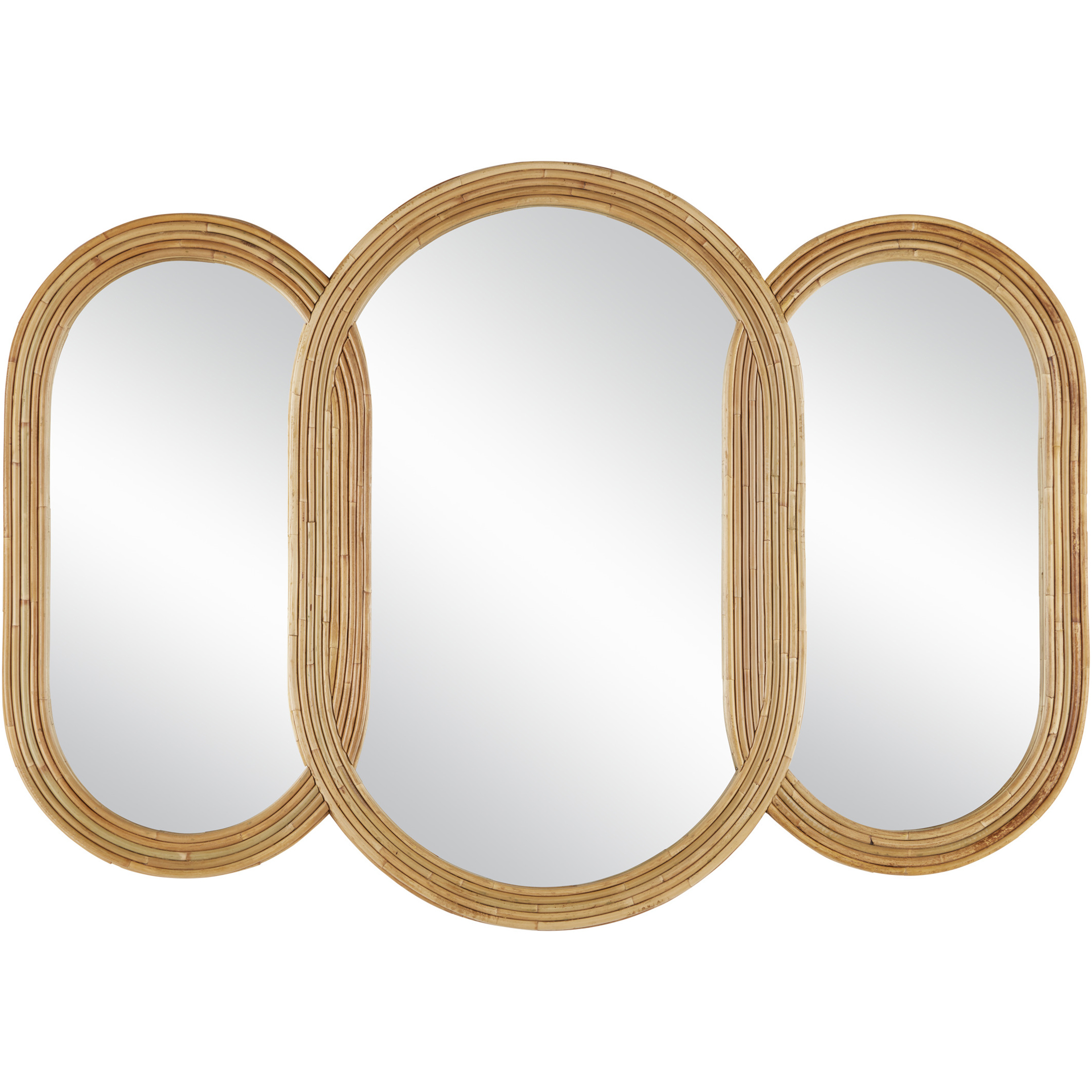 Triboa 50.25 X 36 inch Natural and Khaki Mirror