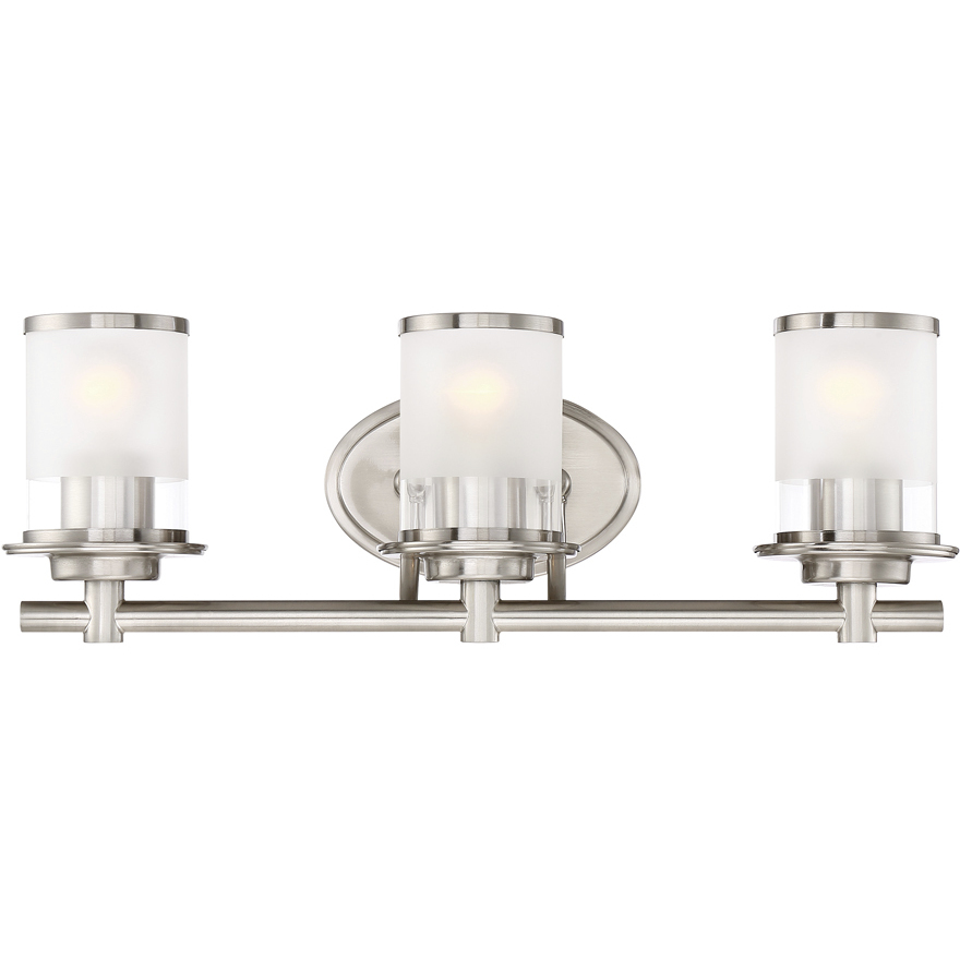 Essence 3 Light 23 inch Satin Platinum Bath Light Wall Light