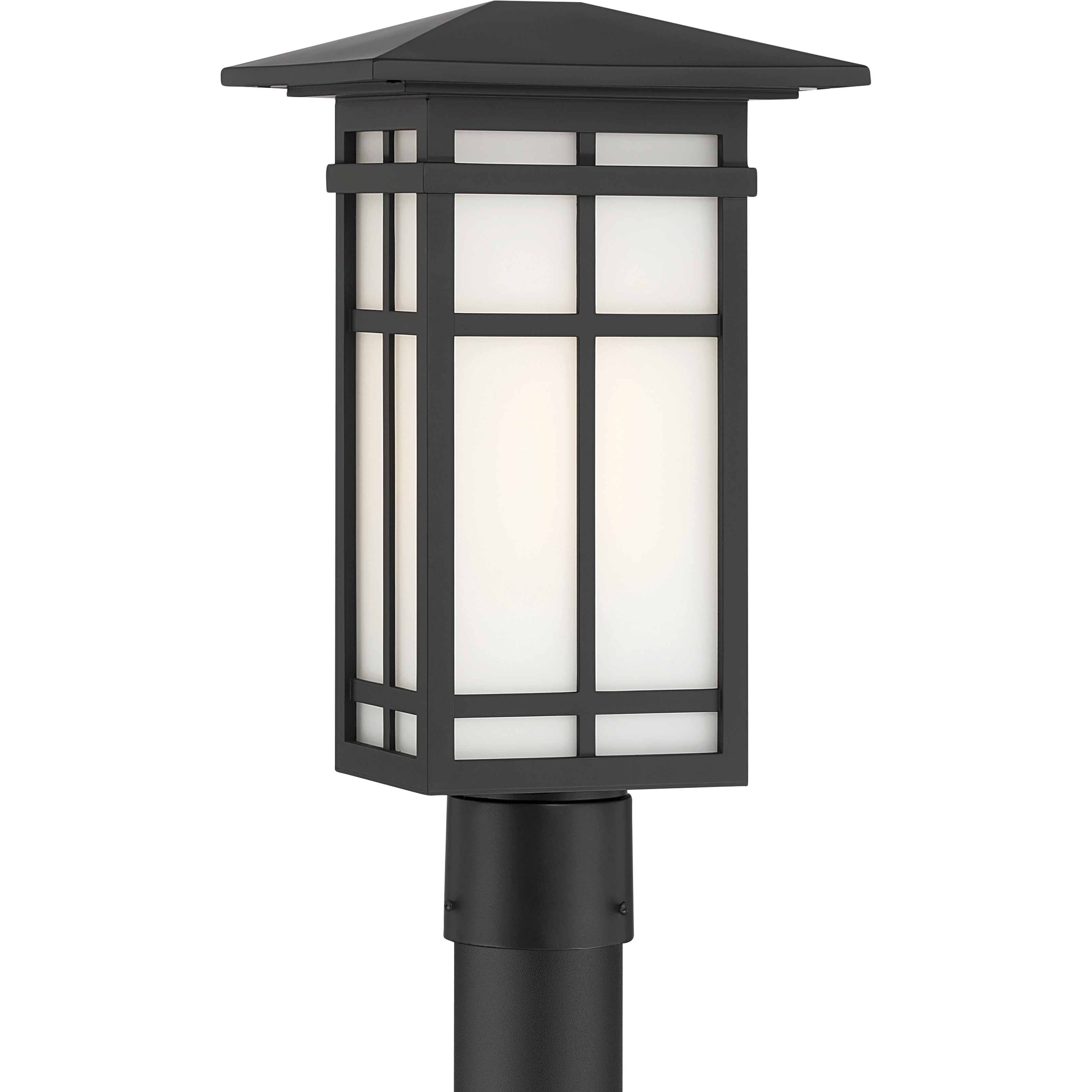 Grydton 1 Light 16.25 inch Dark Matte Black Outdoor Post Lantern