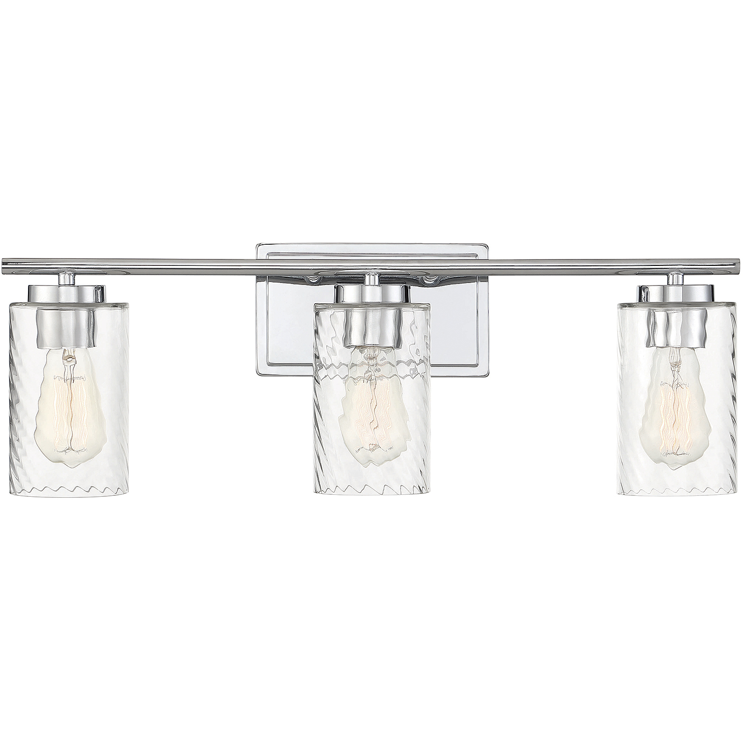 Transitional 3 Light 24 inch Chrome Bathroom Vanity Light Wall Light