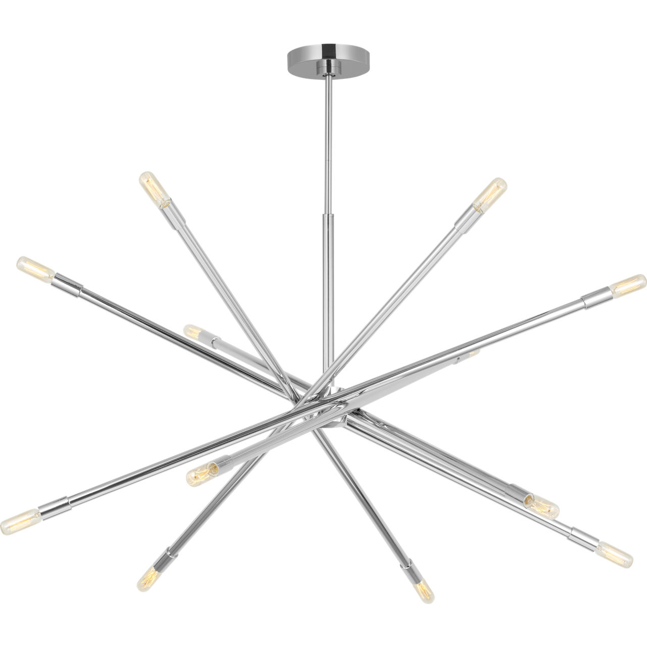 C&M by Chapman & Myers Eastyn 12 Light 36.88 inch Polished Nickel Chandelier Ceiling Light