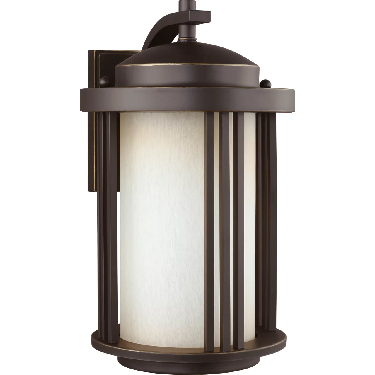 Crowell 1 Light 14.88 inch Antique Bronze Outdoor Wall Lantern, Medium