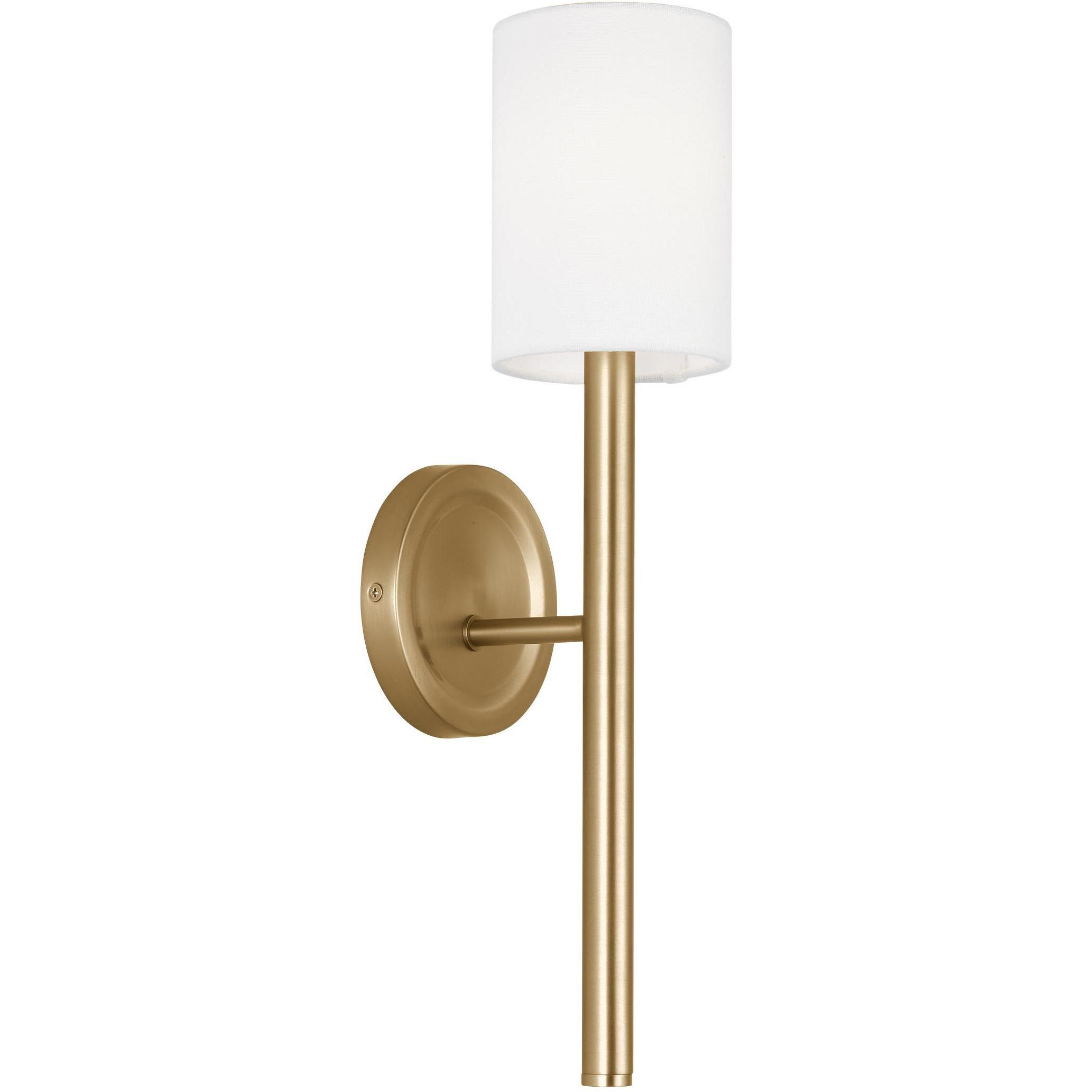 Drew & Jonathan Egmont 1 Light 4.75 inch Satin Brass Tall Sconce Wall Light