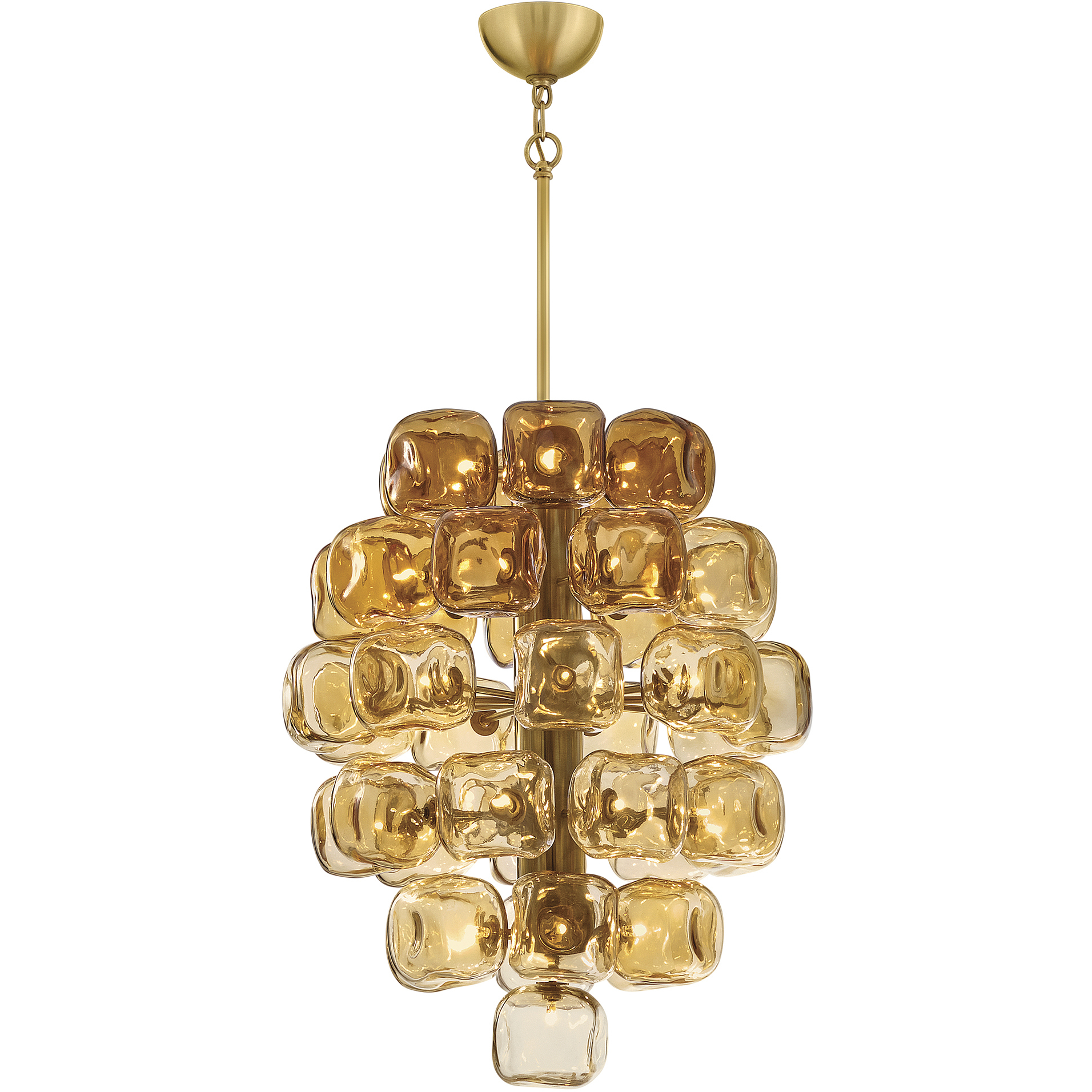Perriand 40 Light 24 inch Unlacquered Brass Chandelier Ceiling Light