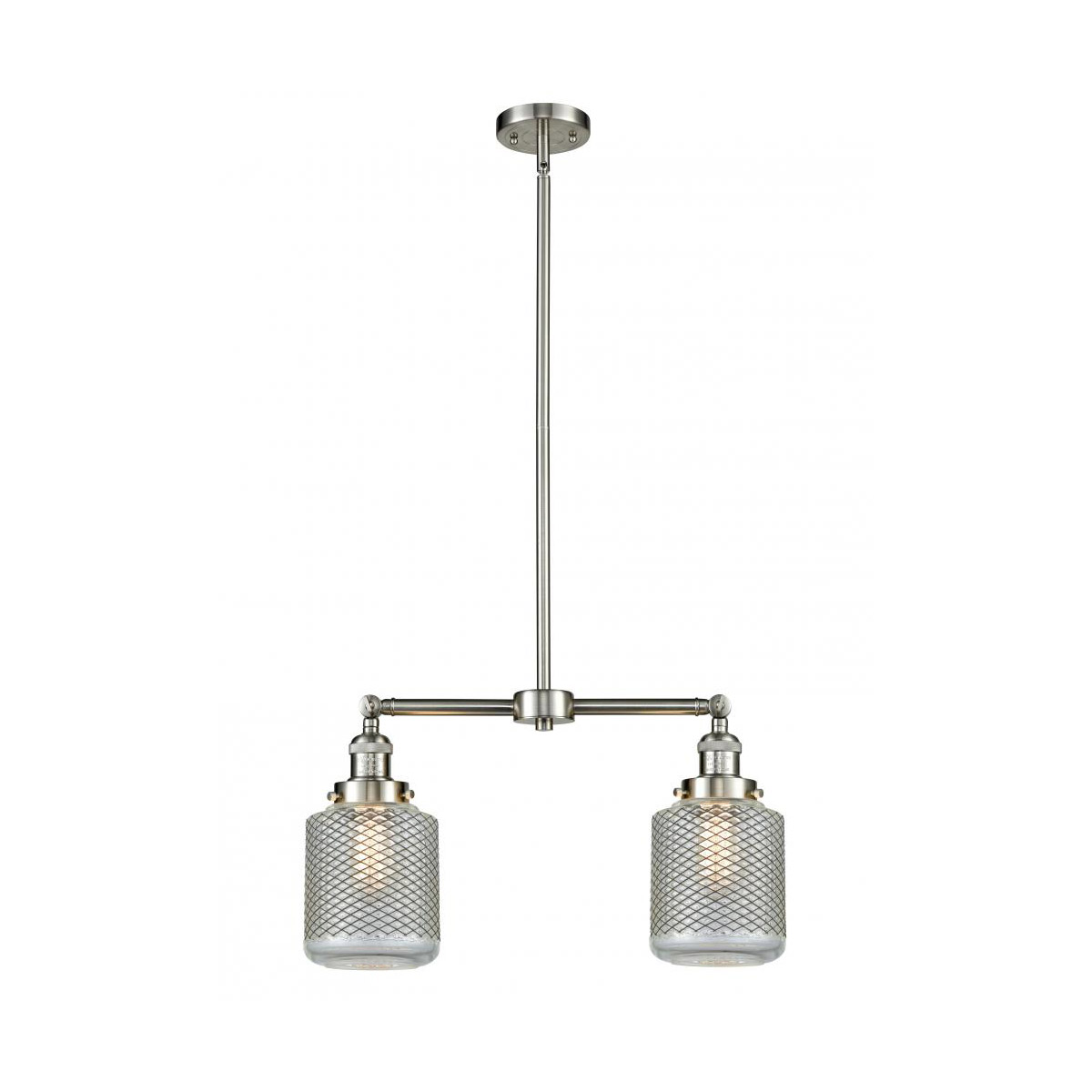 Franklin Restoration Stanton 2 Light 23 inch Brushed Satin Nickel Chandelier Ceiling Light, Franklin Restoration