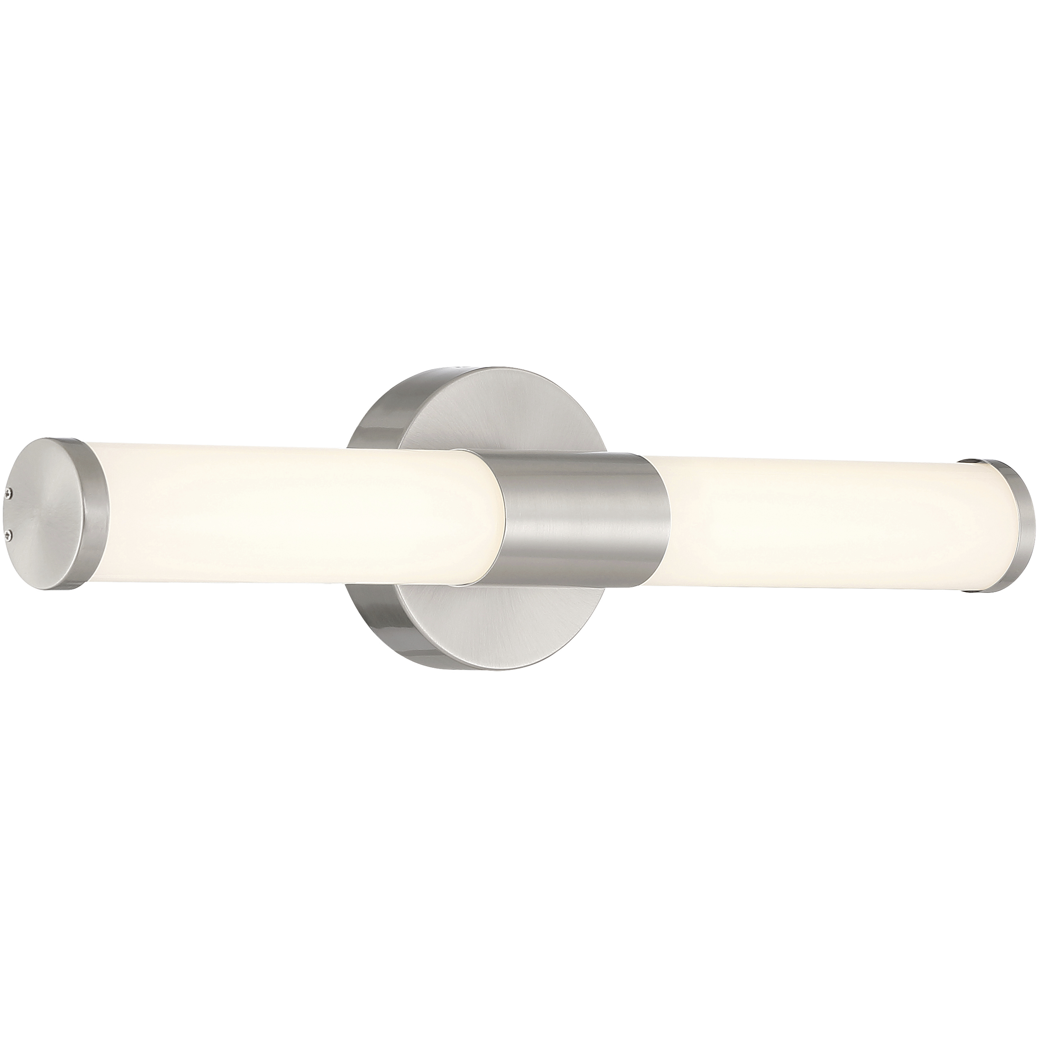 Retreat 1 Light 18 inch Brushed Steel Bath Vanity Wall Light in Opal, Small