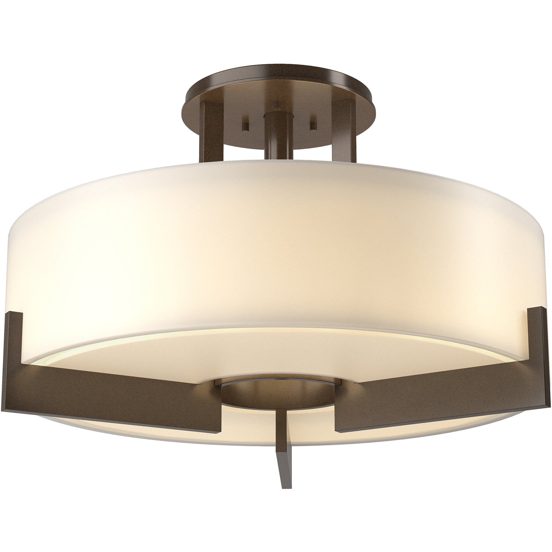 Axis 3 Light 19.3 inch Bronze Semi-Flush Ceiling Light