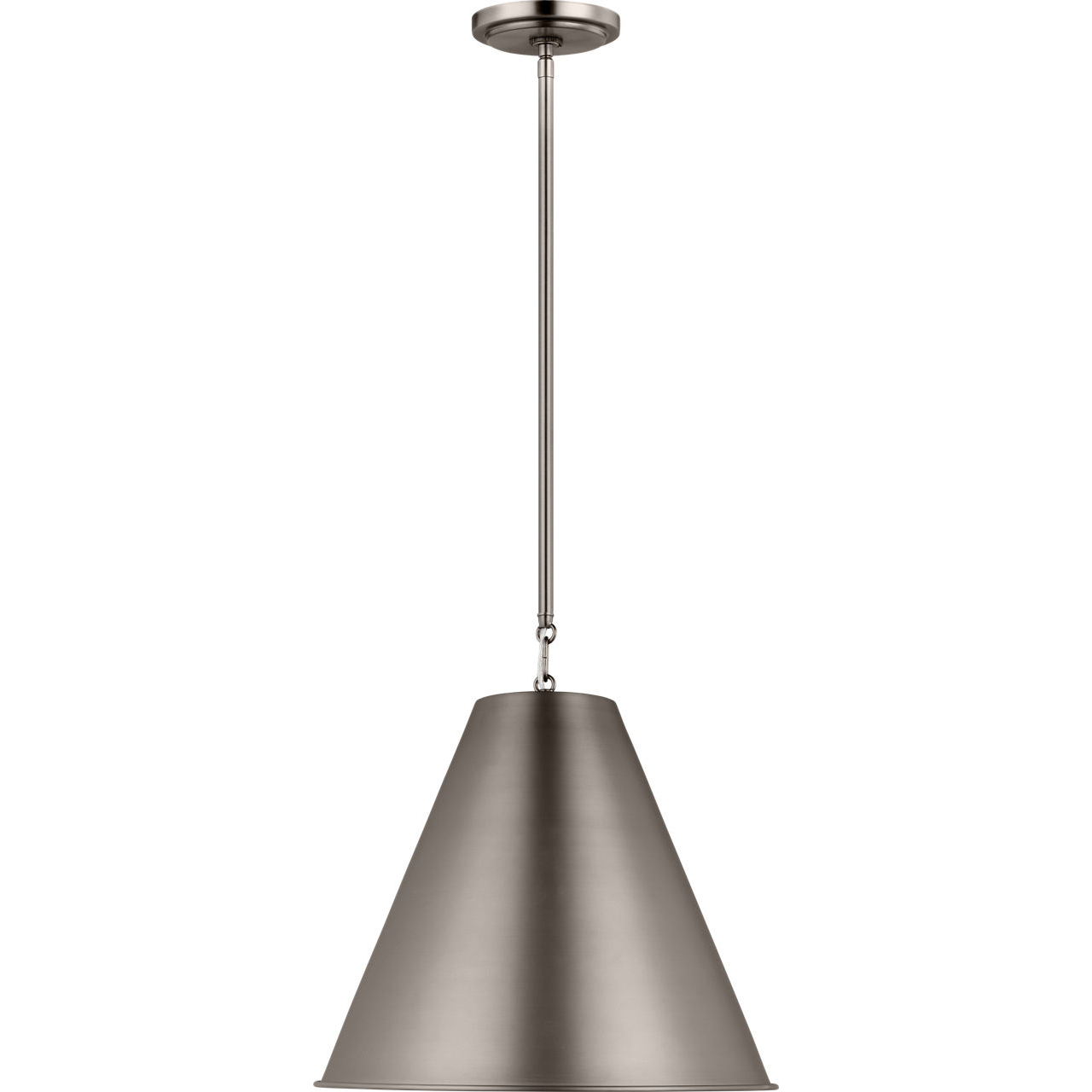 TOB by Thomas O'Brien Gordon 1 Light 15.25 inch Antique Brushed Nickel Pendant Ceiling Light