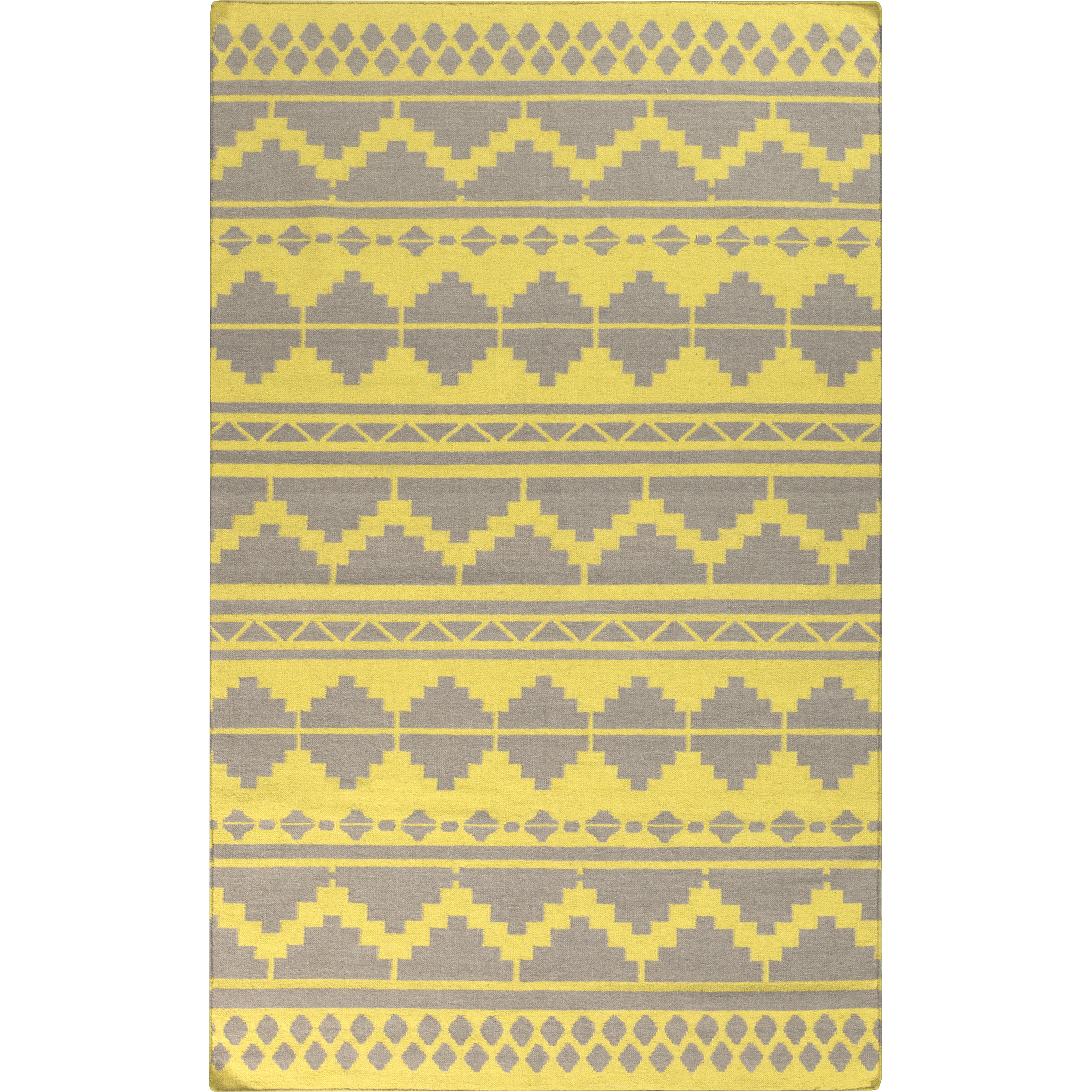 Frontier 132 X 96 inch Lime, Medium Gray Rug